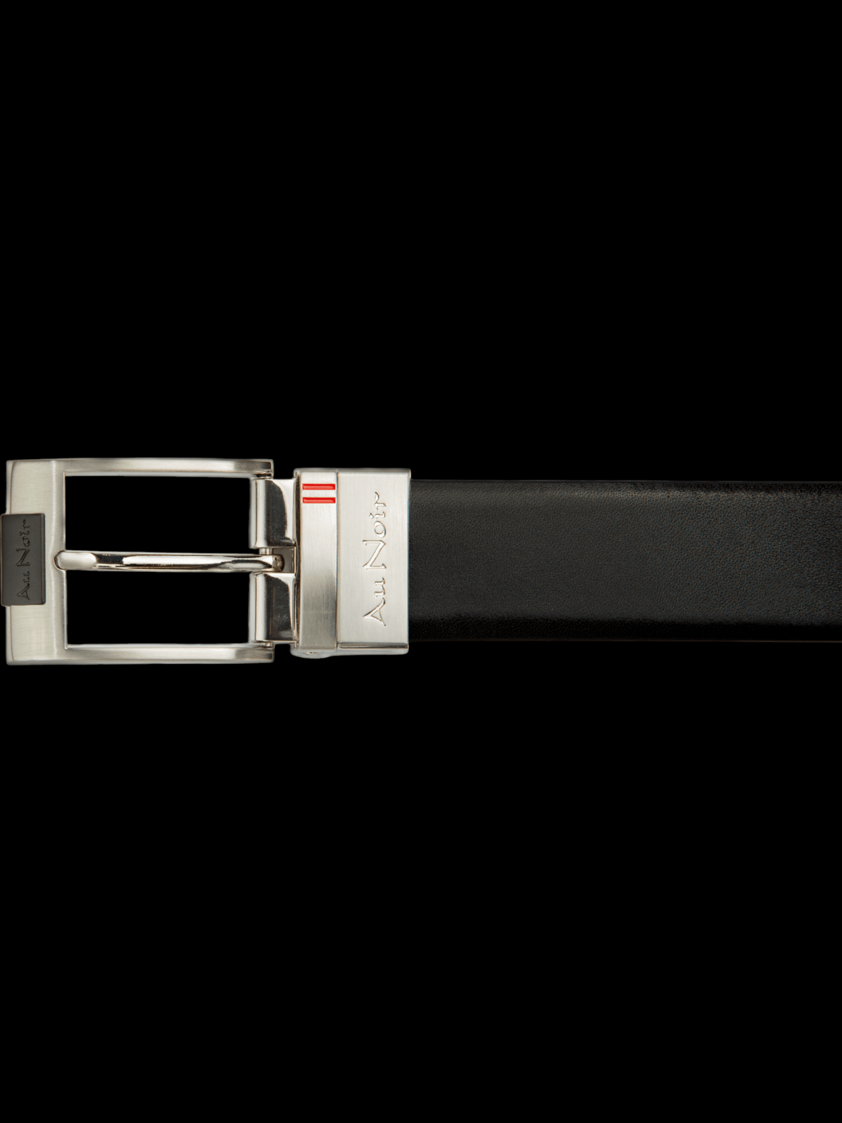 REVERSIBLE BELT | DESOTO BRUSHED NICKEL, black - brown - AU NOIR