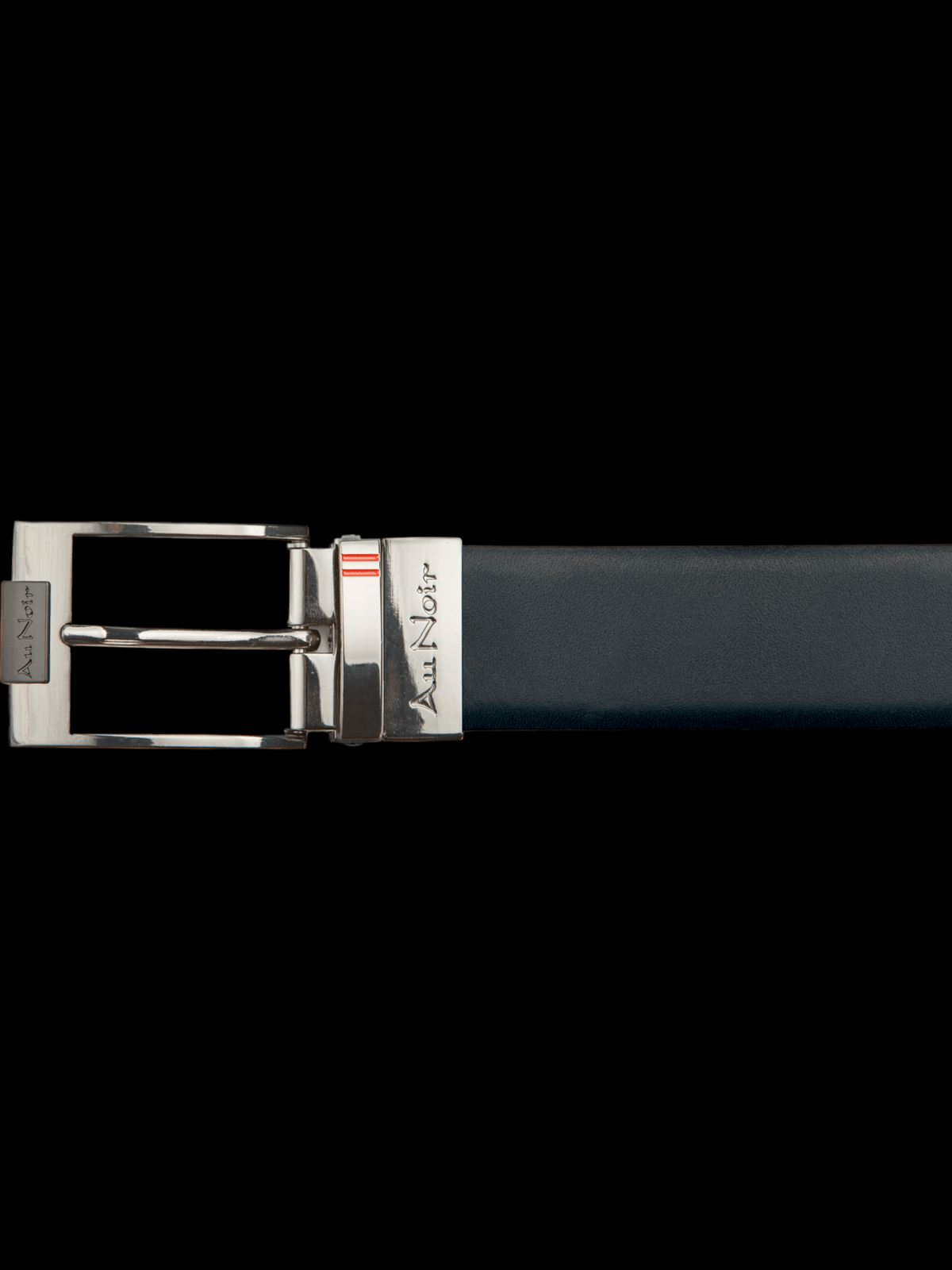 REVERSIBLE BELT | DESOTO BRUSHED NICKEL, tan - navy - AU NOIR