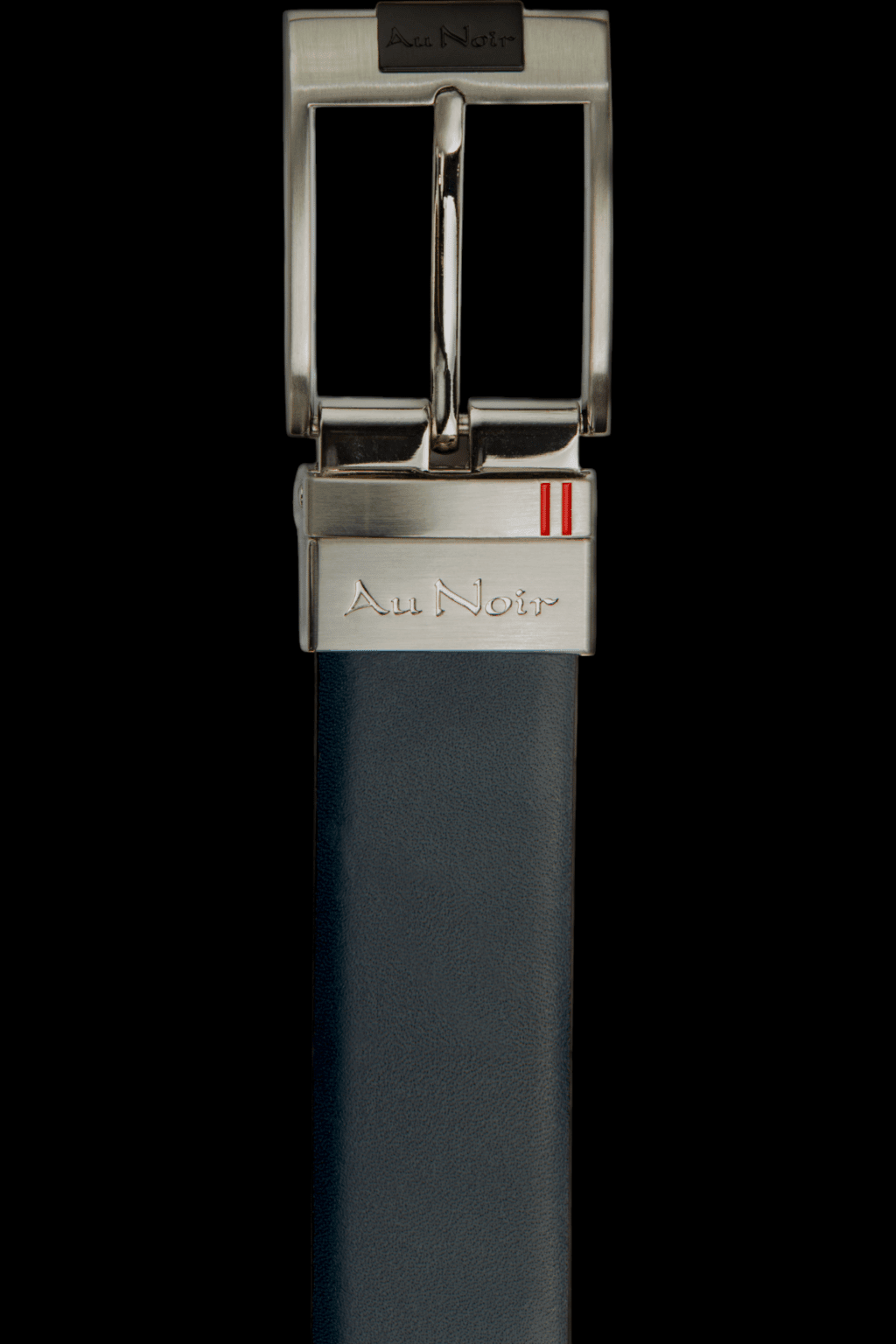 CEINTURE RÉVERSIBLE | DESOTO GUNMETAL, tan-navy - AU NOIR