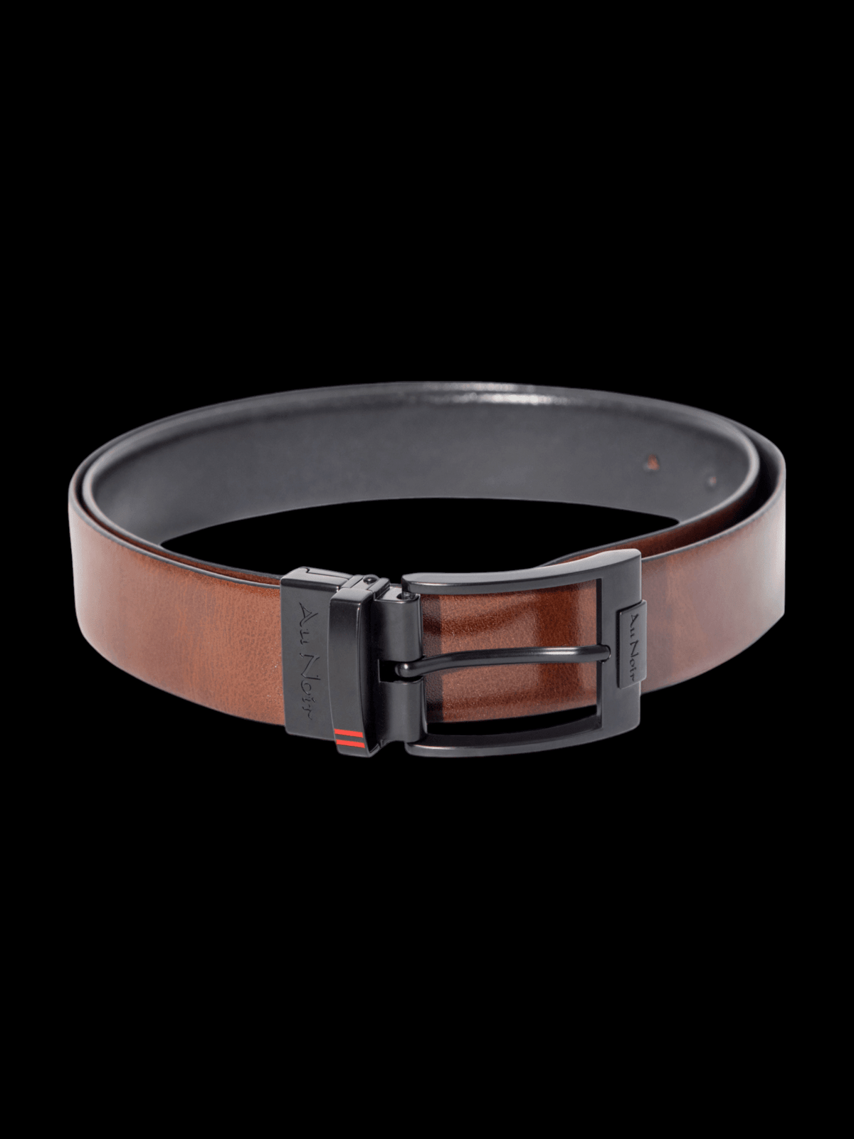 CEINTURE RÉVERSIBLE | DESOTO NOIR, noir-brun - AU NOIR