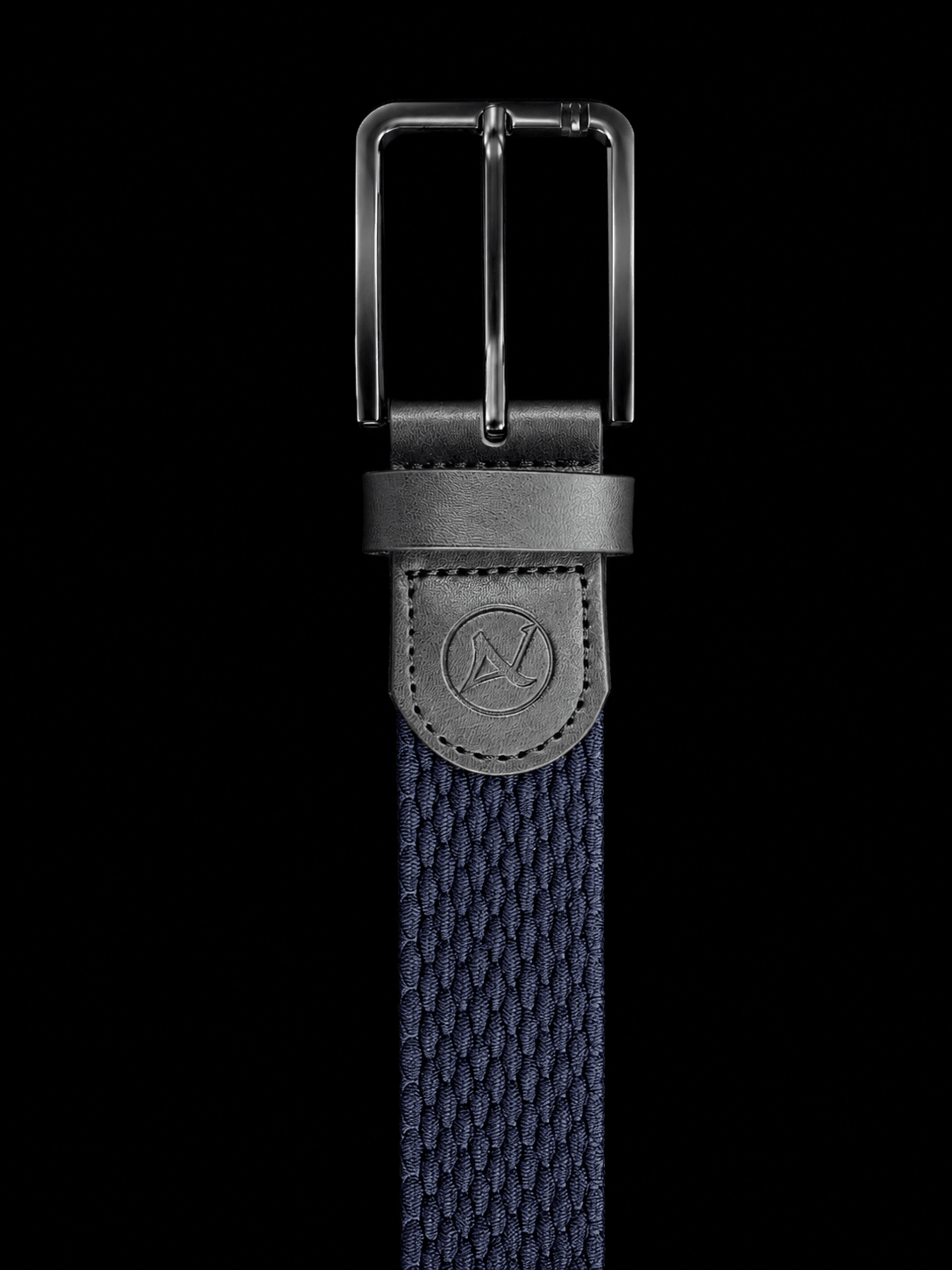 CEINTURE TRESSÉE | MANGUSTA, NAVY GUNMETAL - AU NOIR