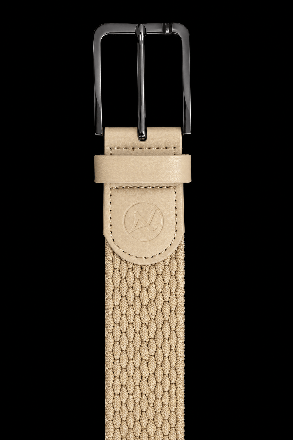 CEINTURE TRESSÉE | MANGUSTA, STONE GUNMETAL - AU NOIR