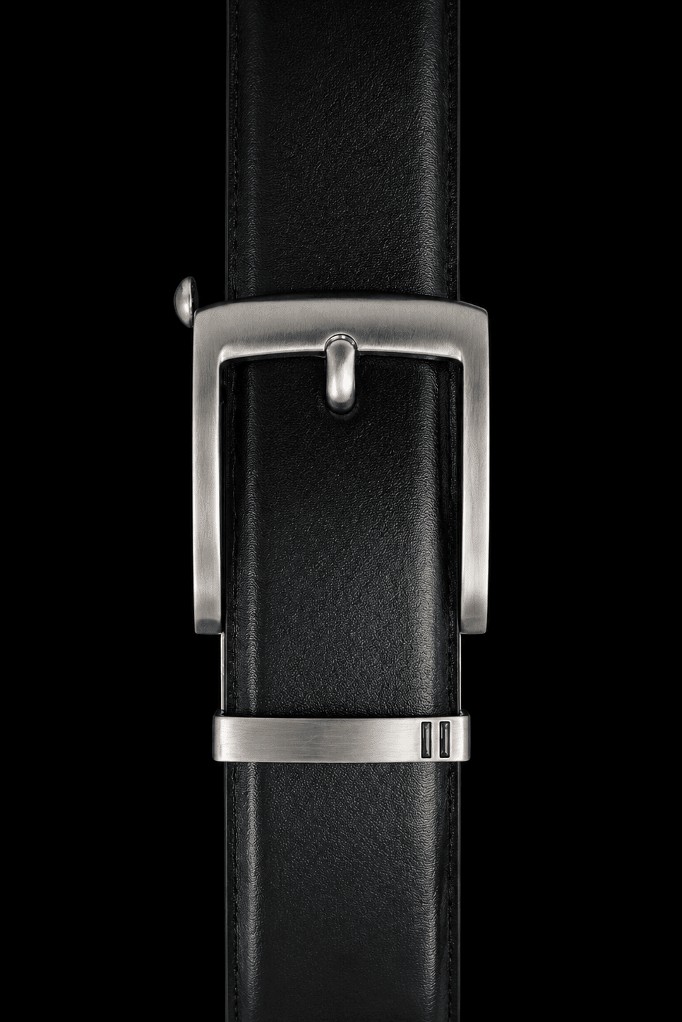 CEINTURE TRESSÉE | VALLELUNGA, BLACK BRUSHED NICKEL - AU NOIR
