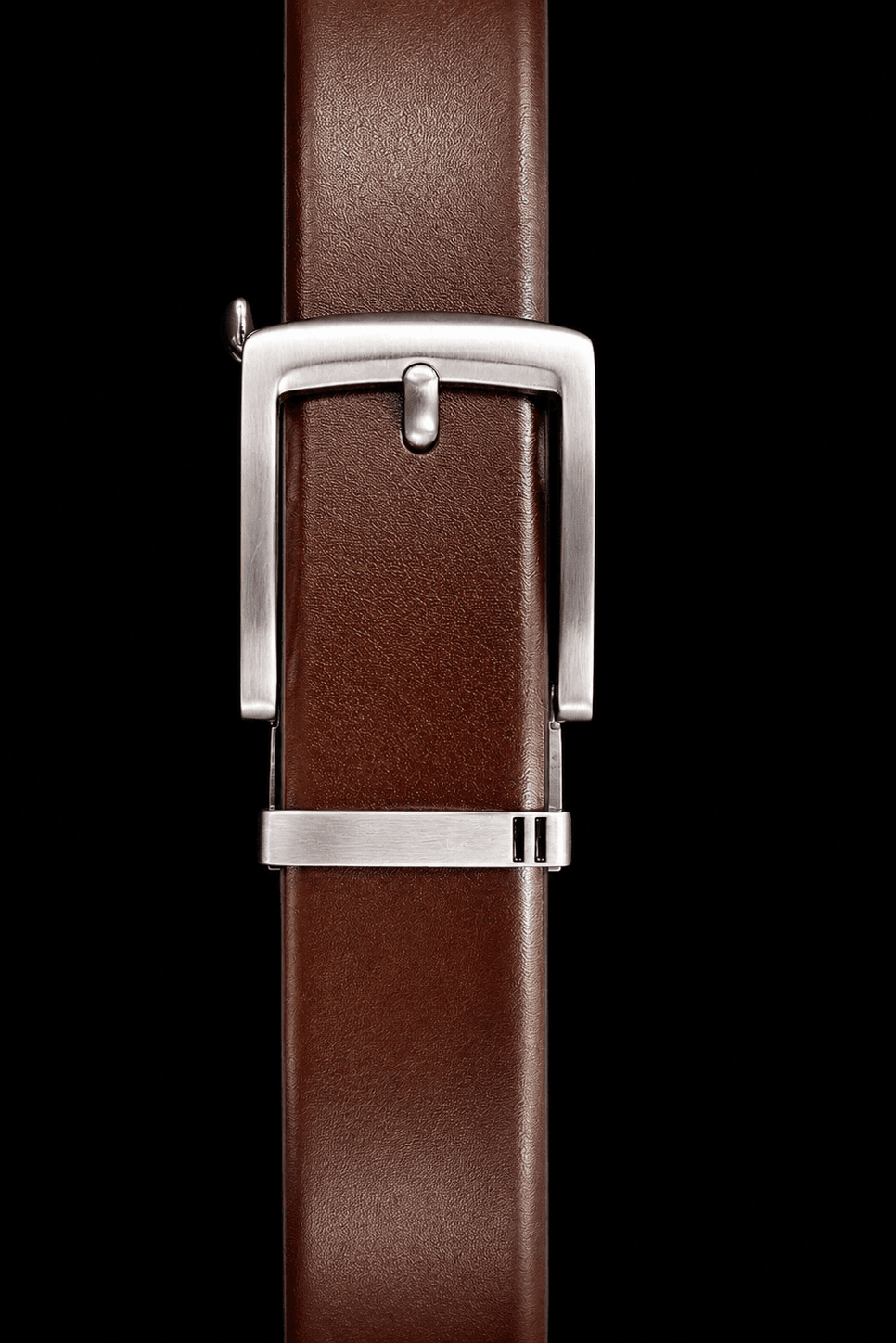 CEINTURE TRESSÉE | VALLELUNGA, BROWN BRUSHED NICKEL - AU NOIR