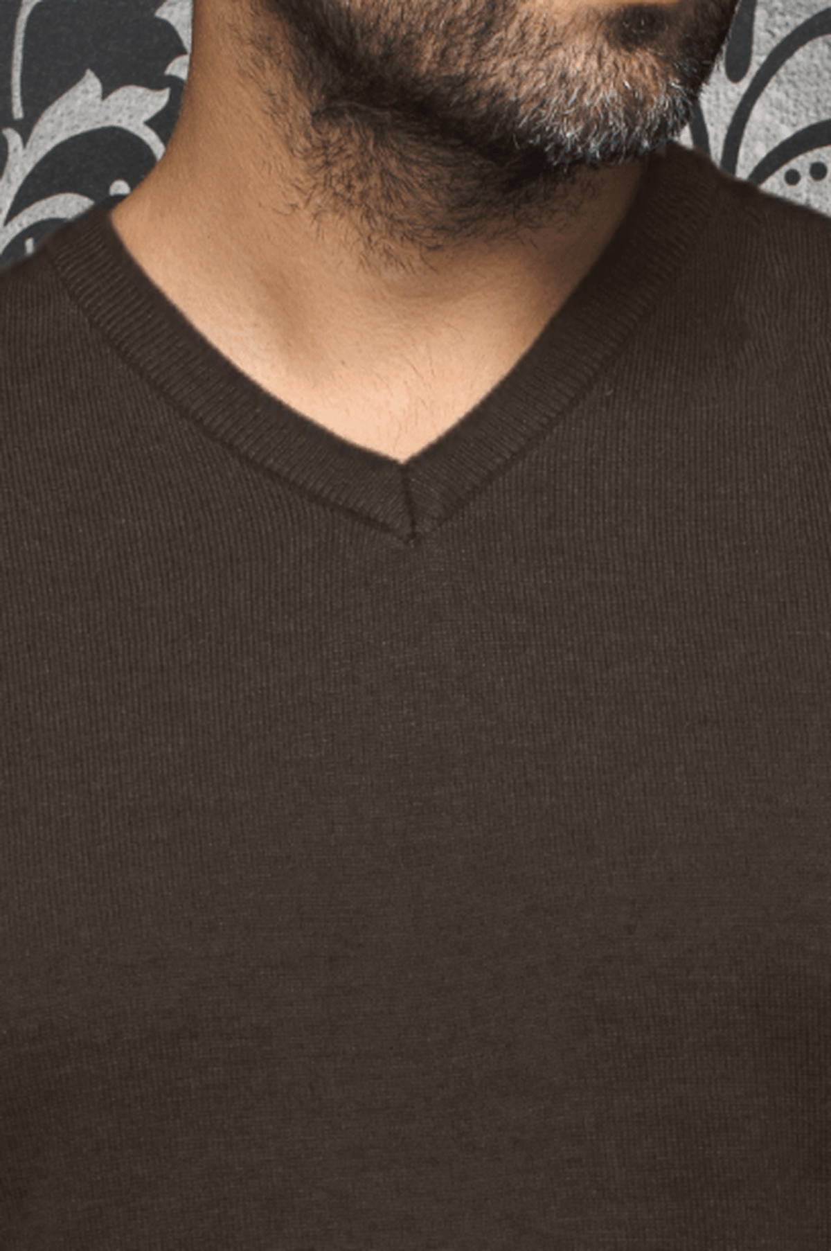 JERSEY DE LANA MERINO | SAXONY, marrón - AU NOIR