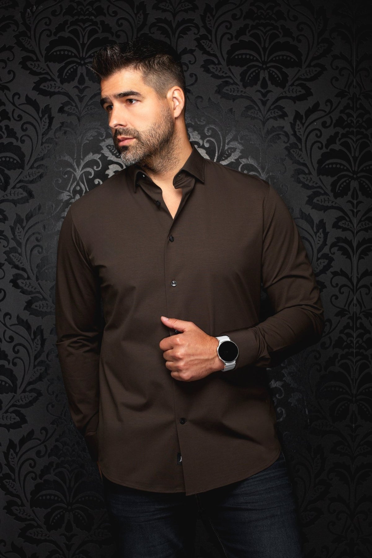 Chemise | ALEXANDER-SLD, Chocolate - AU NOIR