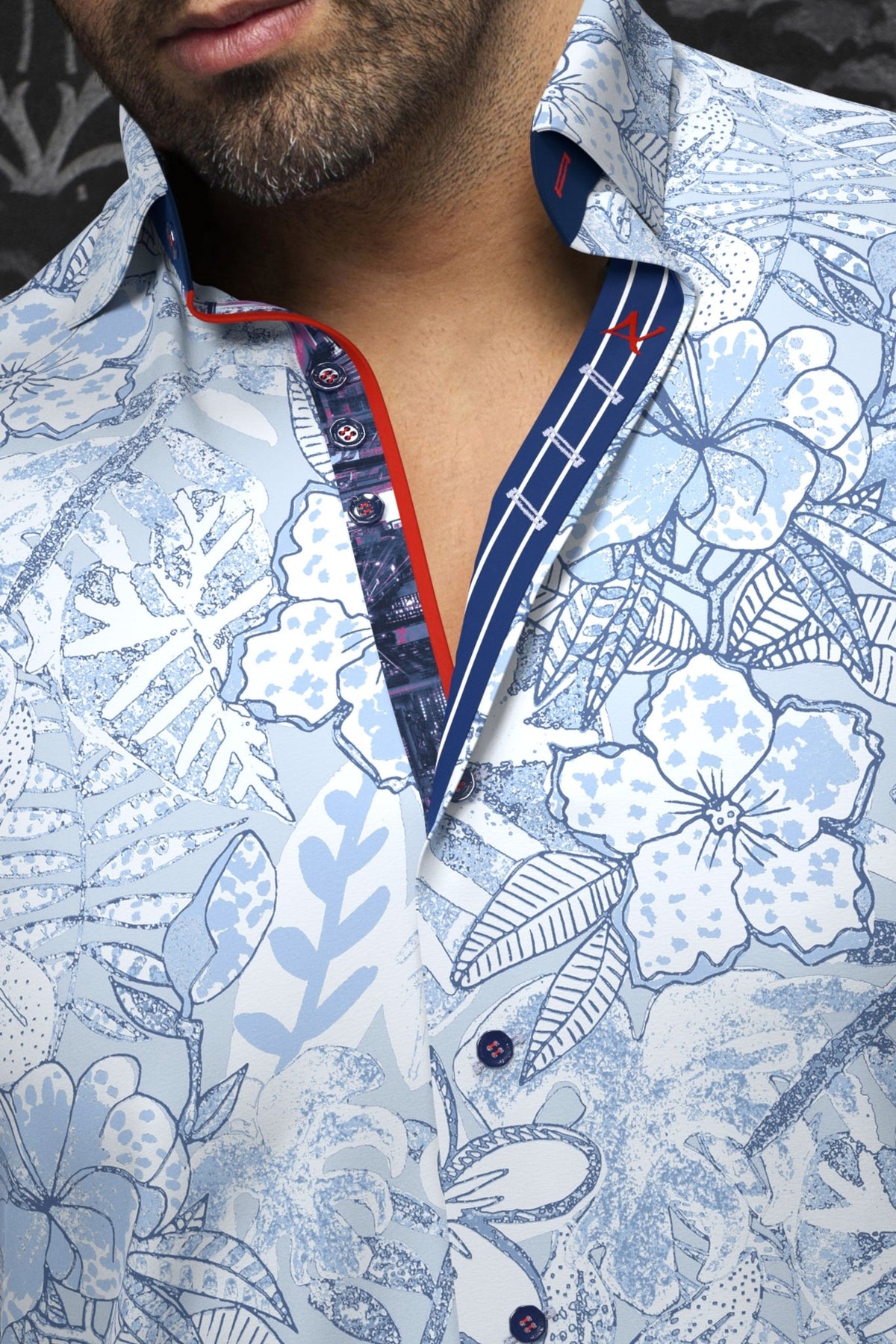 Camisa ALVARADO, azul claro - AU NOIR
