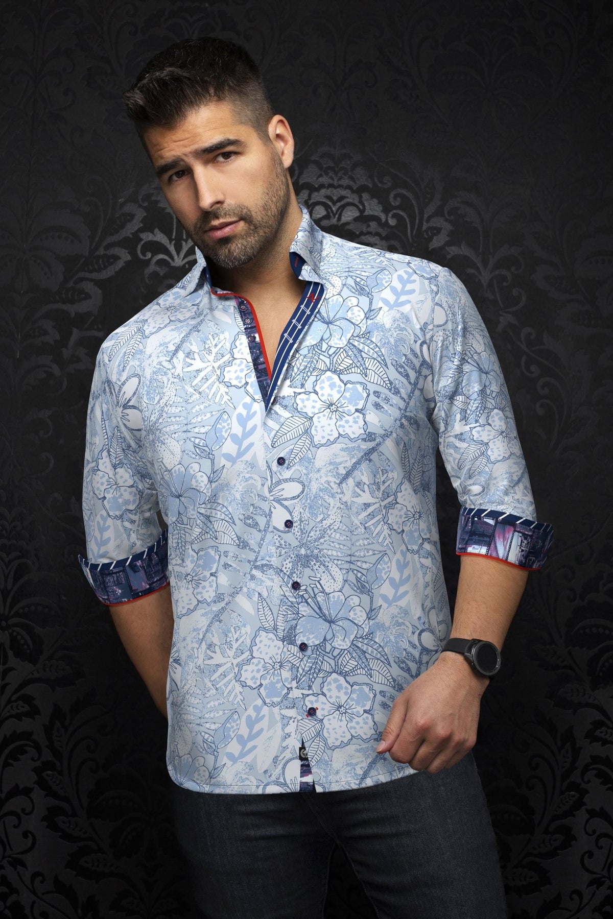 Camisa ALVARADO, azul claro - AU NOIR