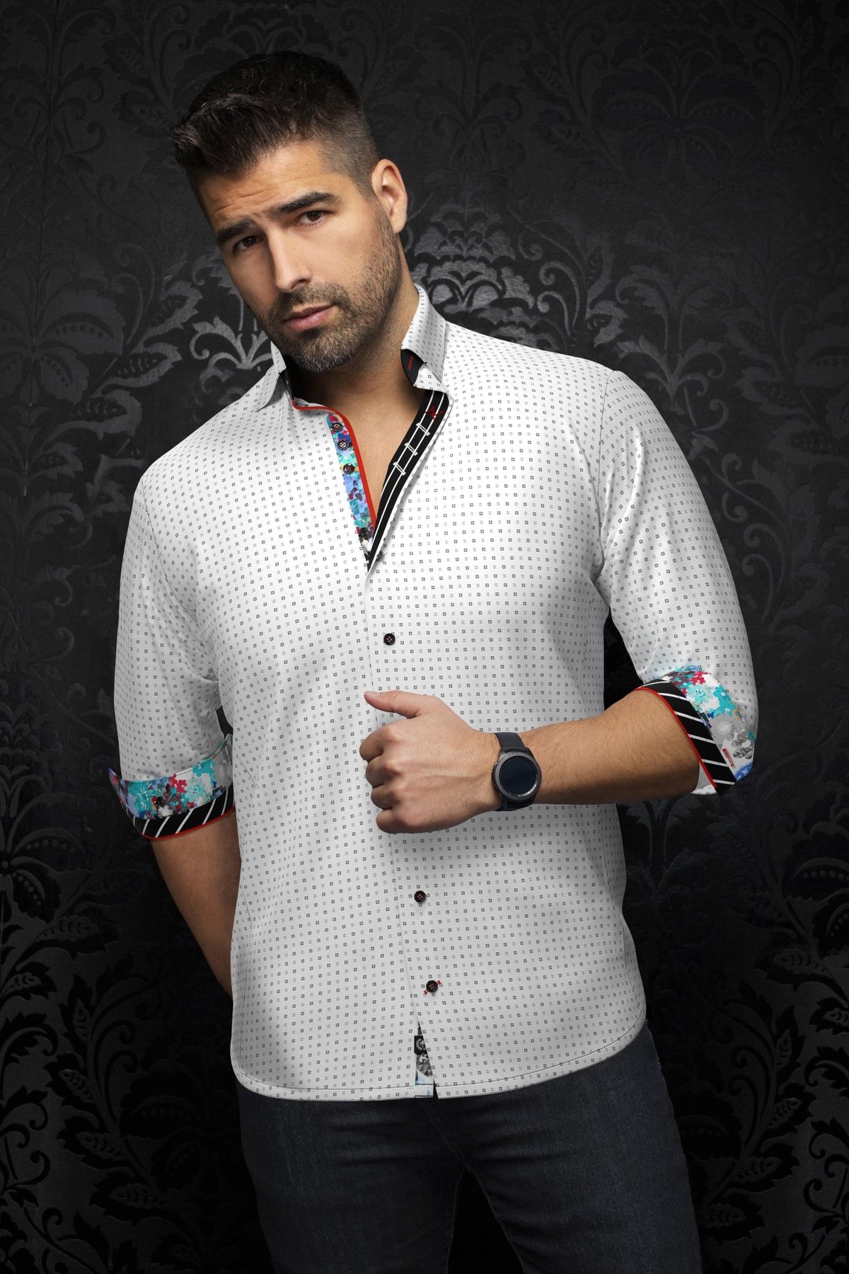 Shirt ARLO, White - AU NOIR