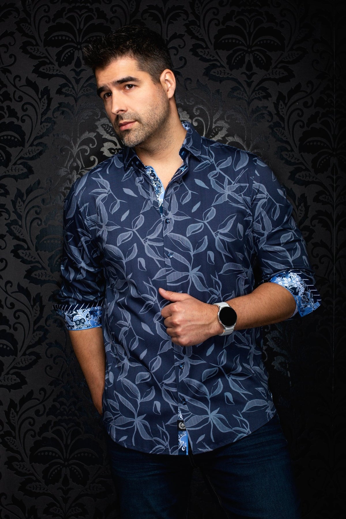 CHEMISE | AZRAK, Navy - AU NOIR