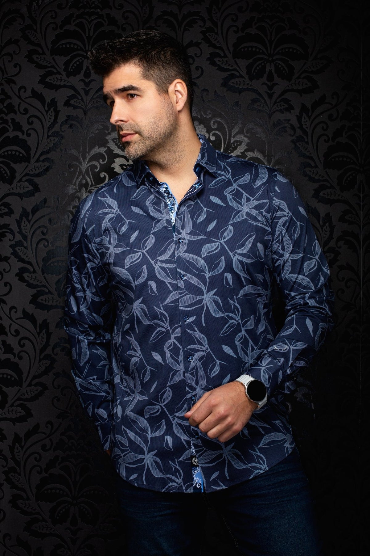 CHEMISE | AZRAK, Navy - AU NOIR