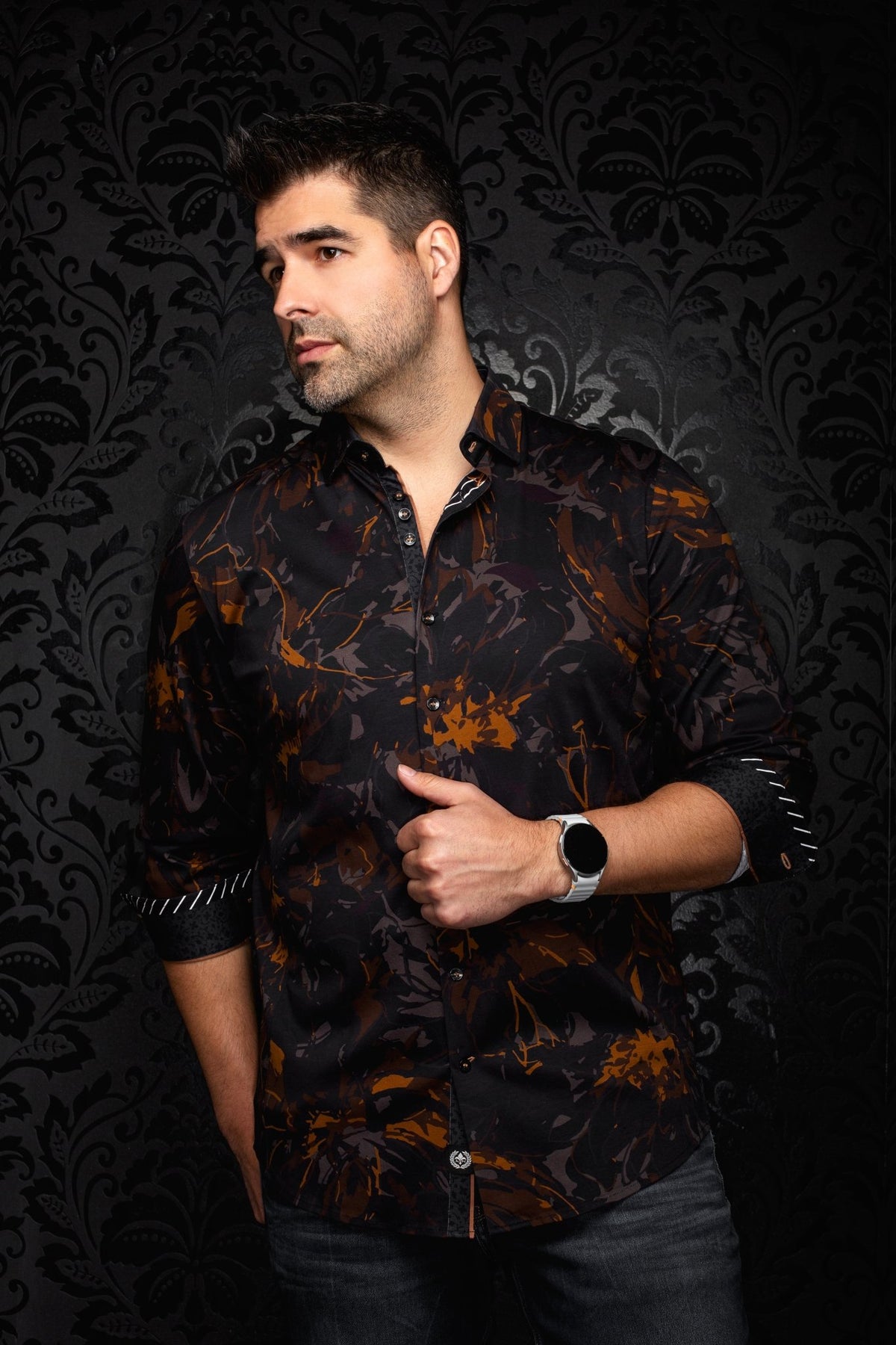 CHEMISE | BELMONTE, Black Tobacco - AU NOIR