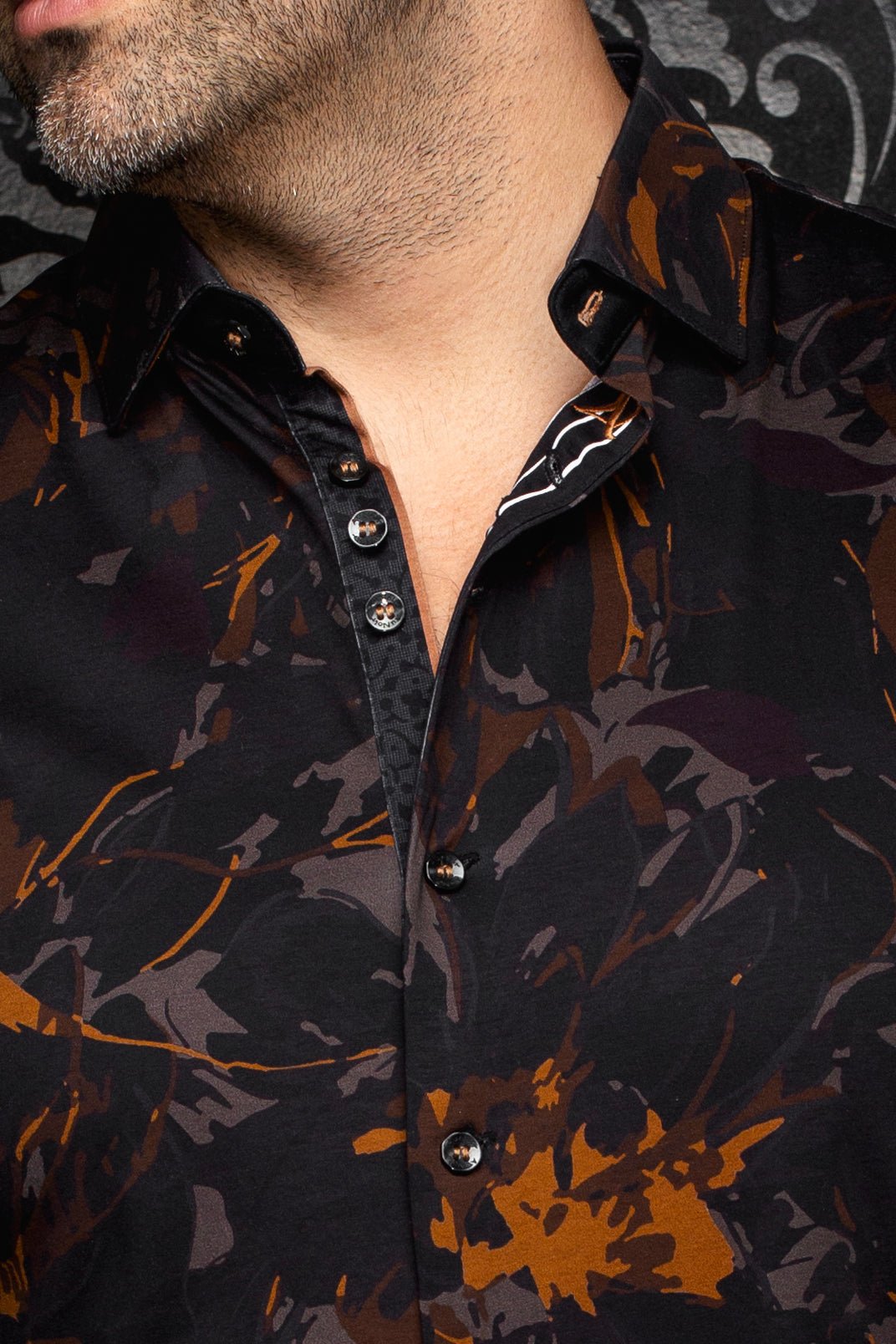 CHEMISE | BELMONTE, Black Tobacco - AU NOIR