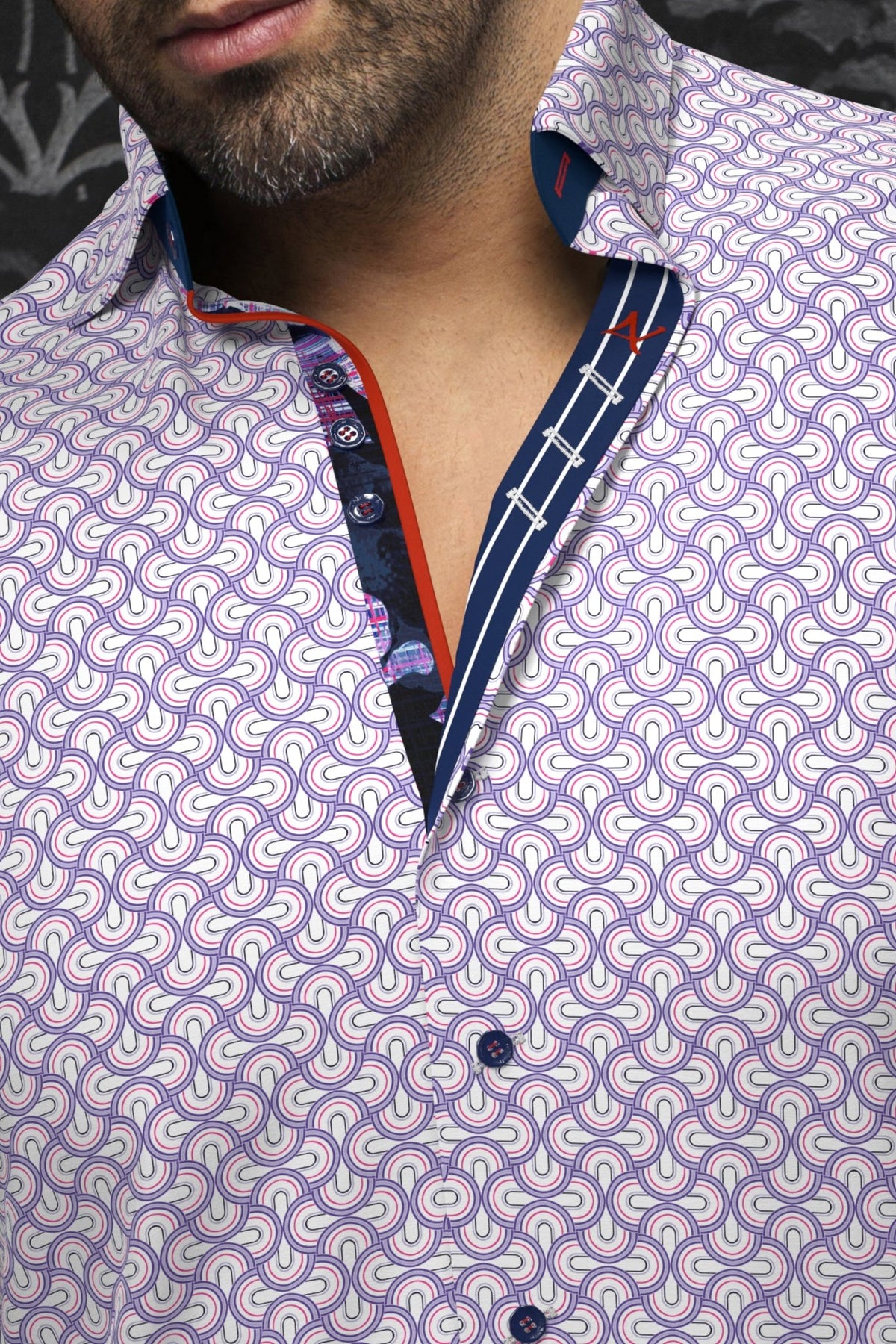 Camisa BOSCO, Lavender - AU NOIR