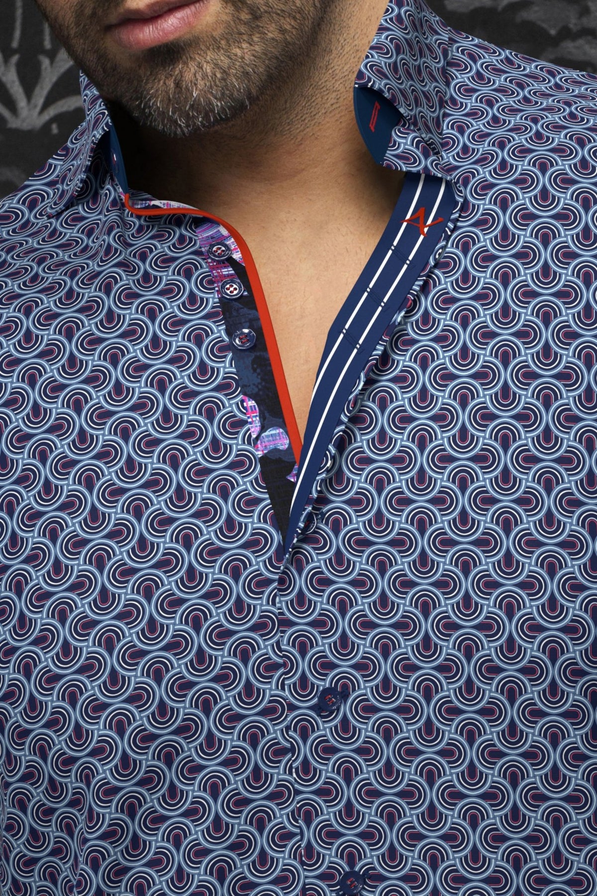 Camisa BOSCO, azul marino - AU NOIR