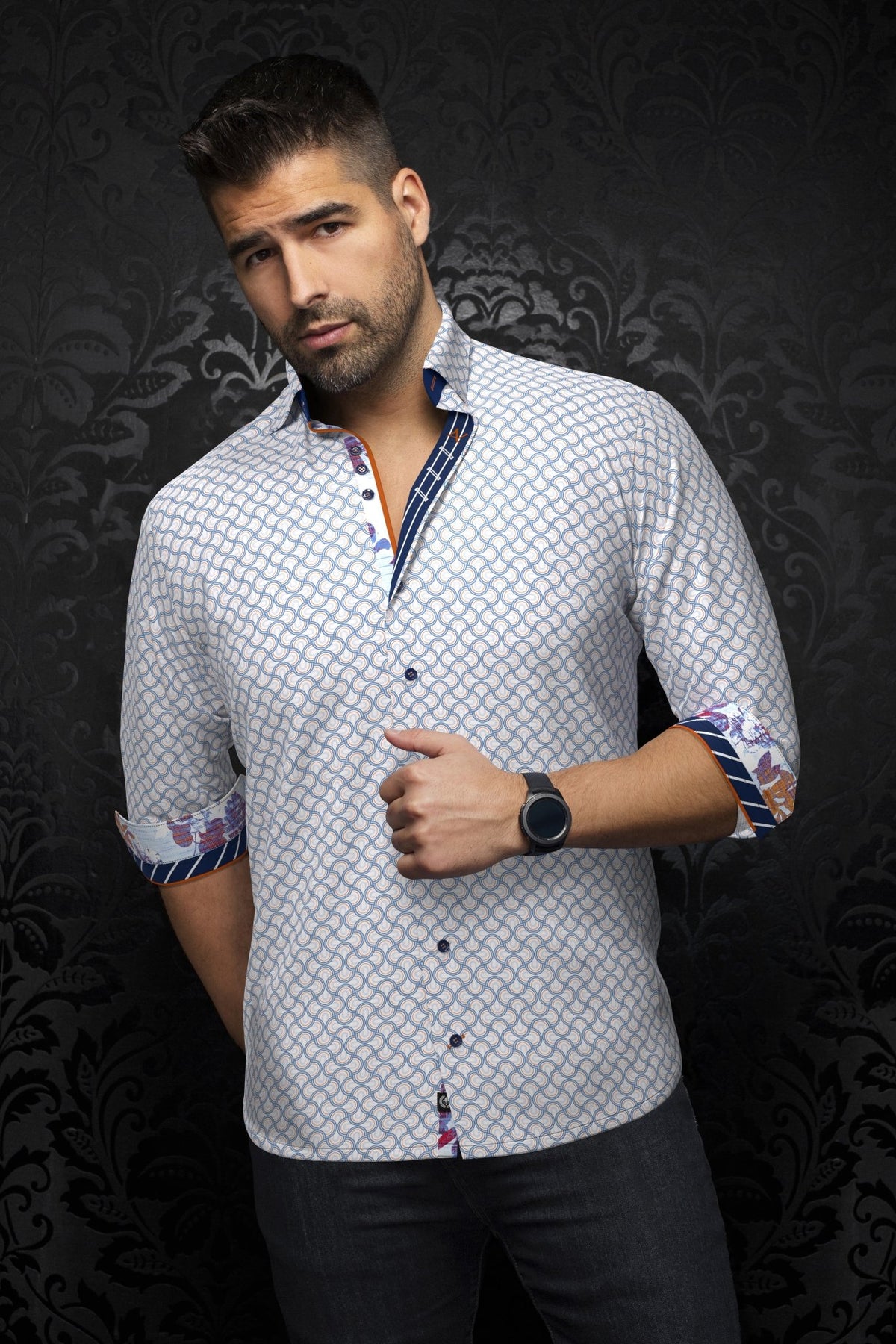 Camisa BOSCO, Blanco Multicolor - AU NOIR