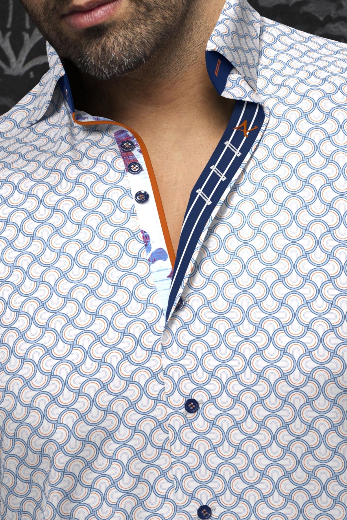 Camisa BOSCO, Blanco Multicolor - AU NOIR