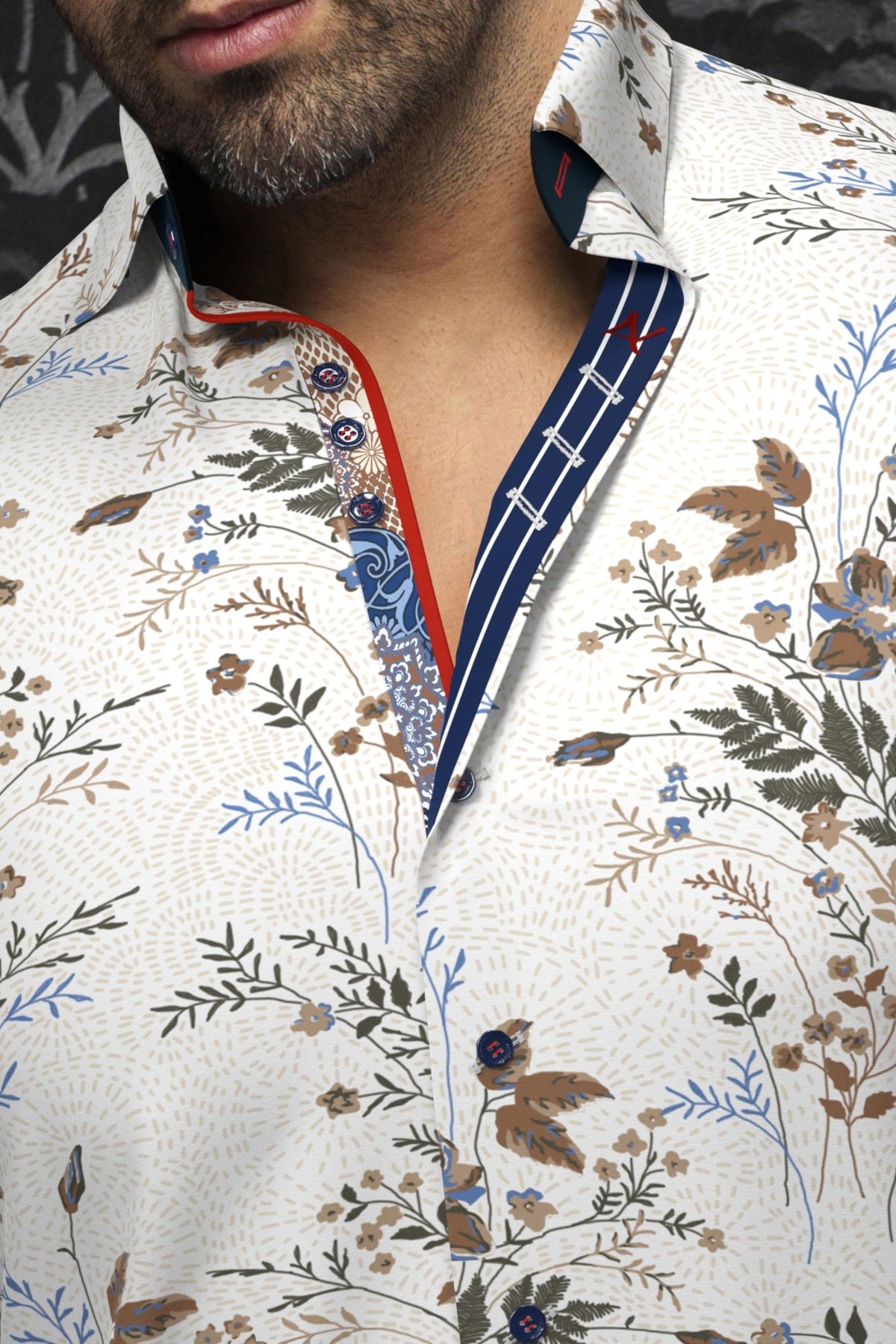 Camisa BRENNER, Stone - AU NOIR