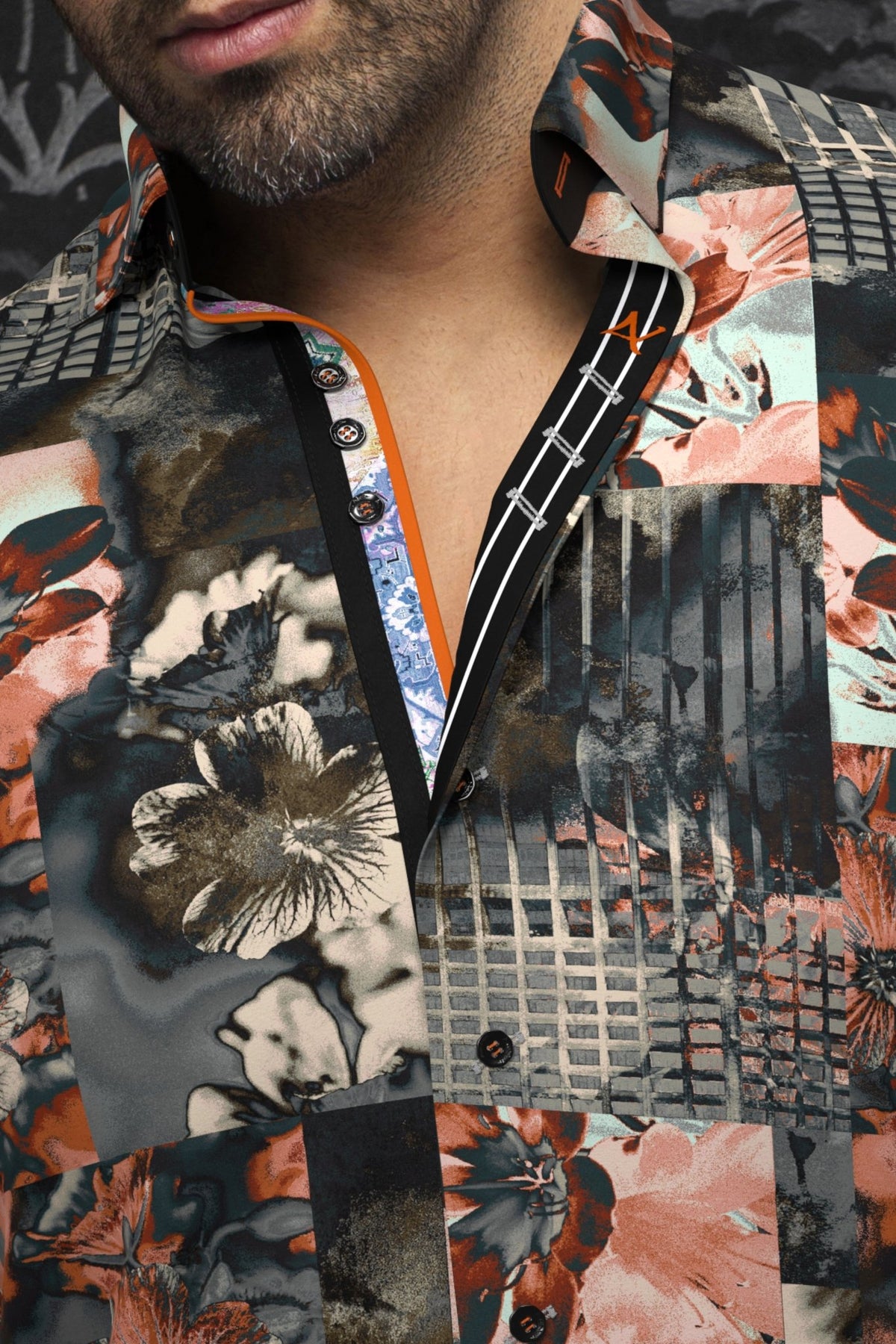 Camisa BRENTANO, Gris - AU NOIR