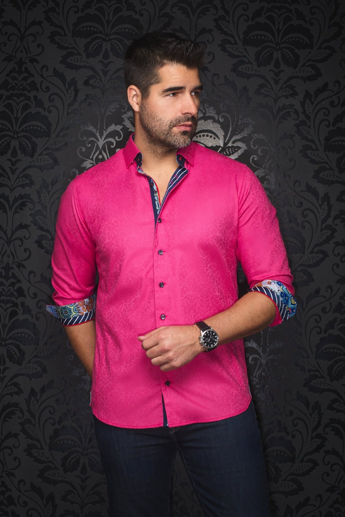 Camisa CAPELLA, Fucsia - AU NOIR