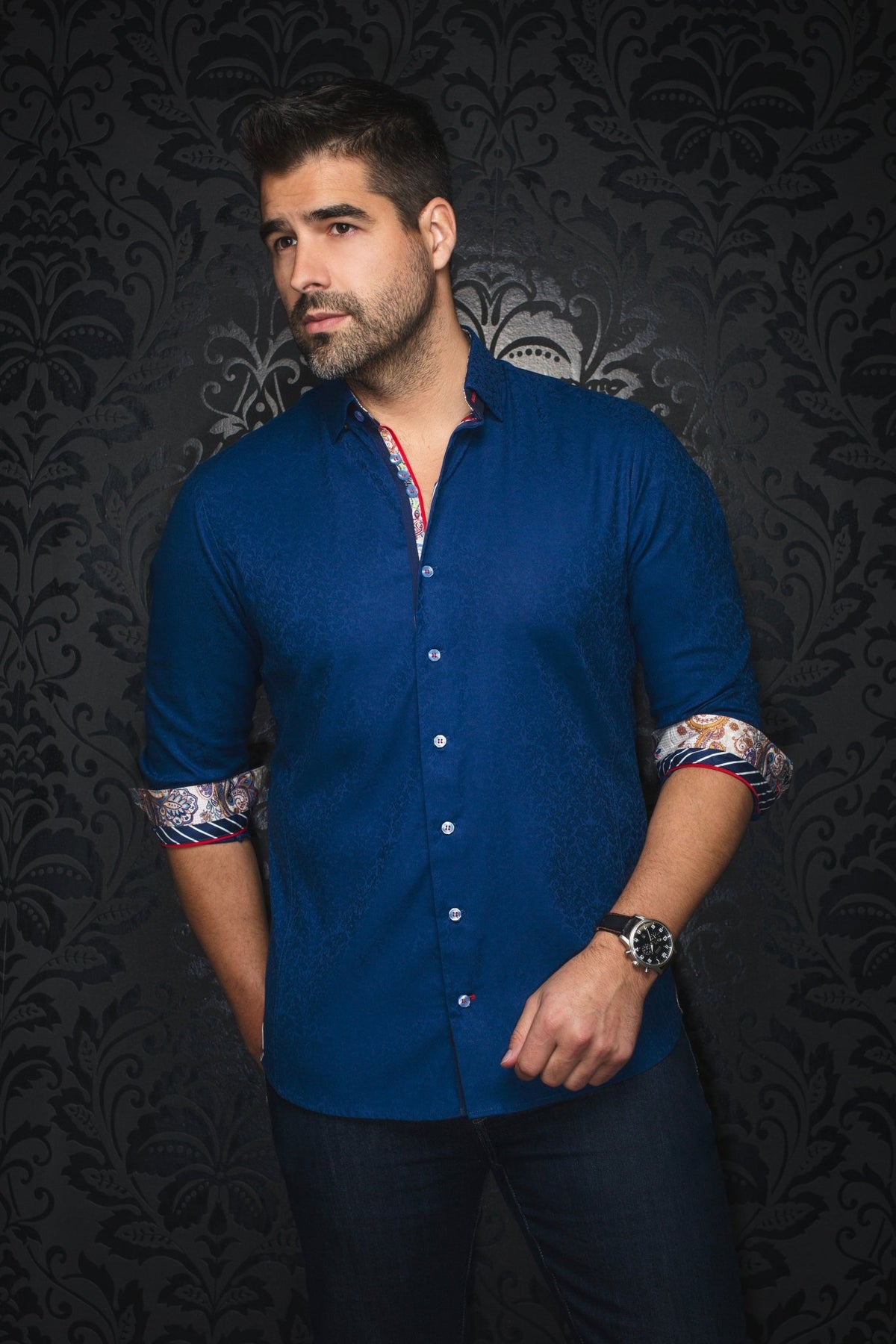 Camisa CAPELLA, azul marino - AU NOIR