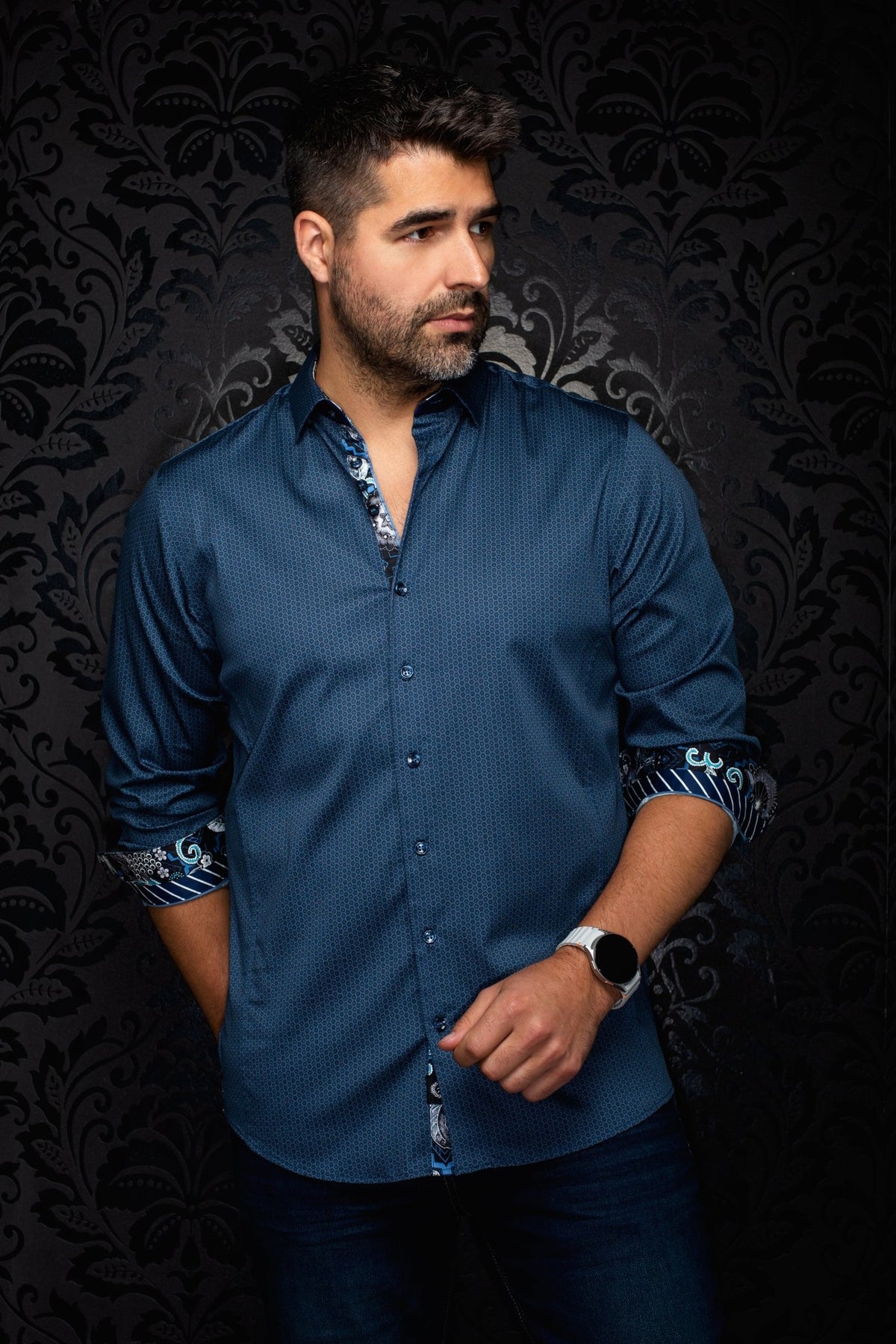 CHEMISE | CATANIA, Navy - AU NOIR