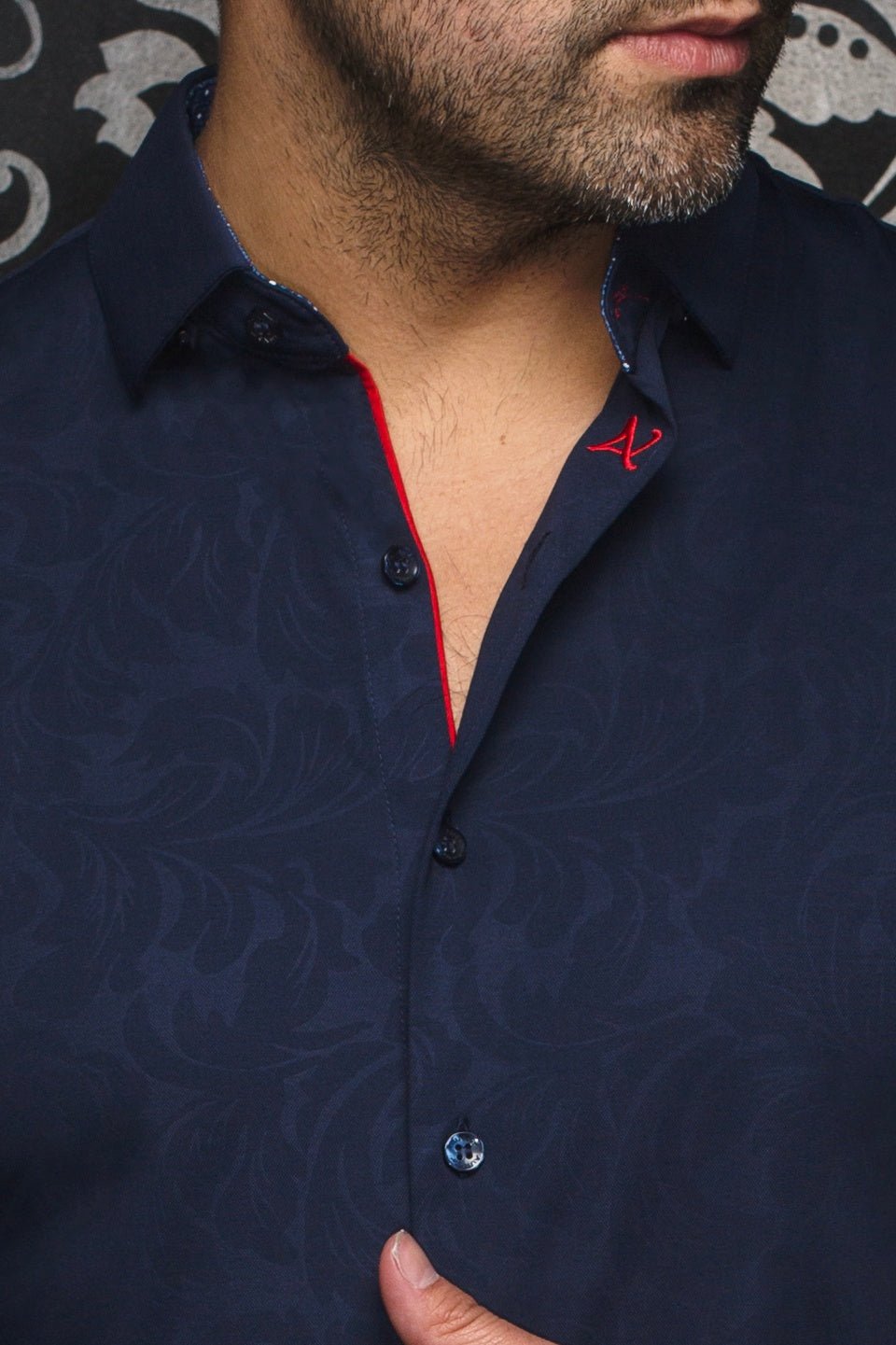 Camisa DUNN, azul marino - AU NOIR