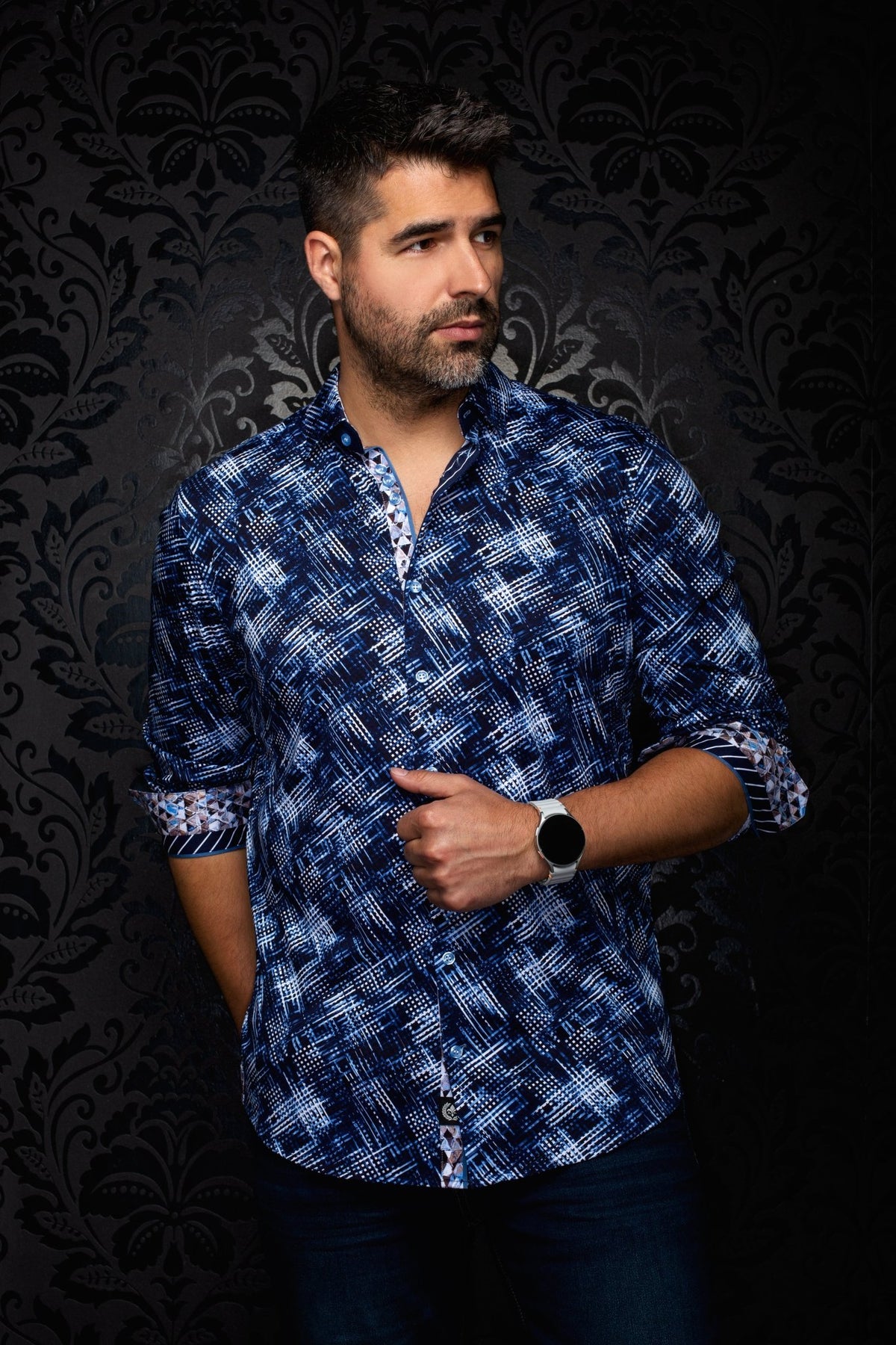 CHEMISE | IGNIS, Navy - AU NOIR