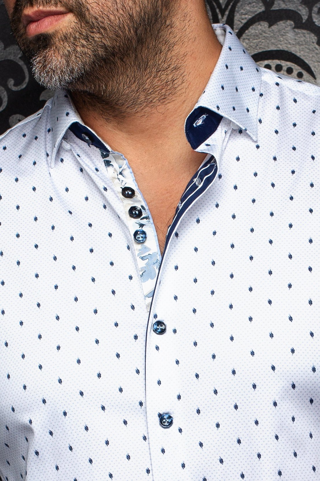 CHEMISE | JAMERSON, White Light Blue - AU NOIR