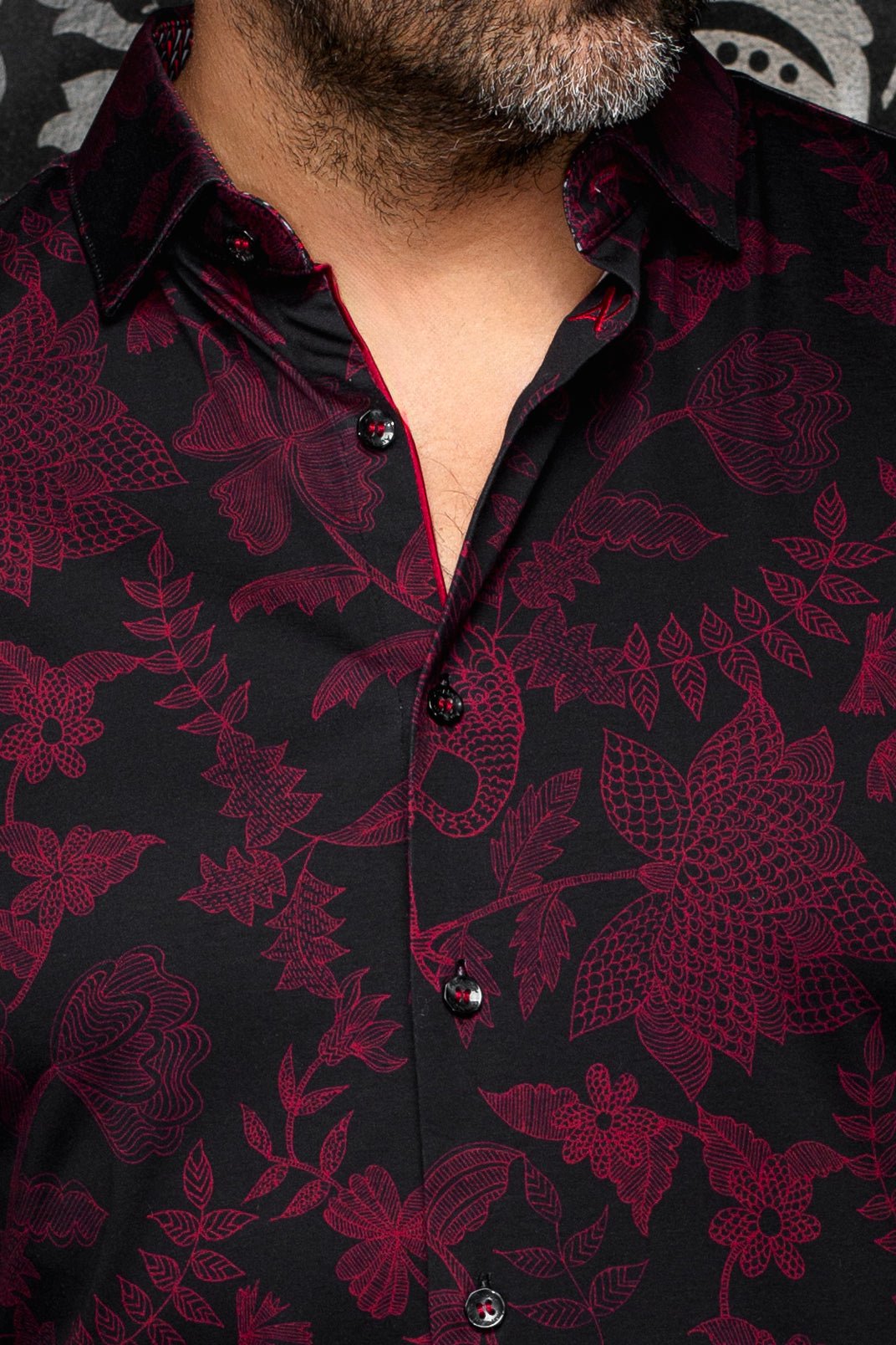 CHEMISE | LUXOR, Black Cabernet - AU NOIR