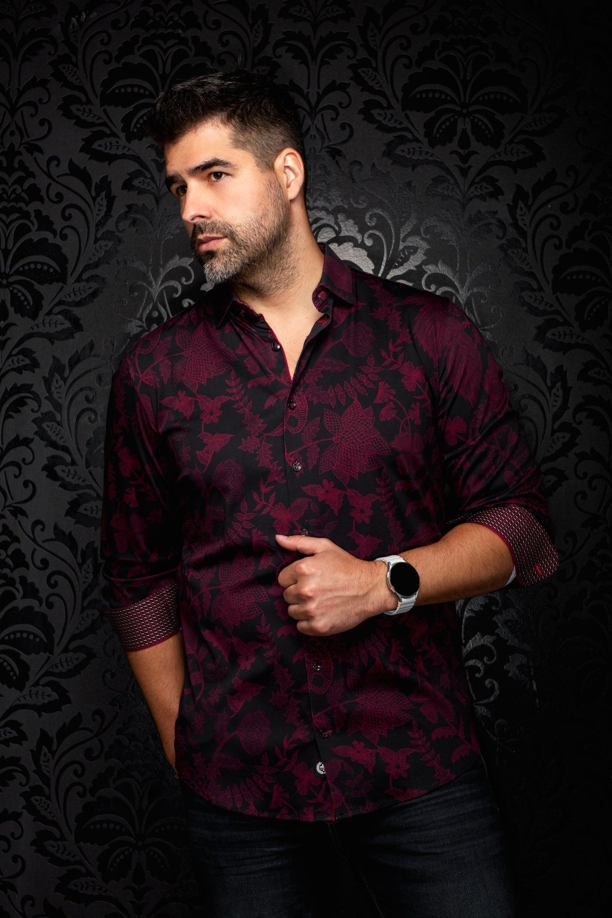 CHEMISE | LUXOR, Black Cabernet - AU NOIR