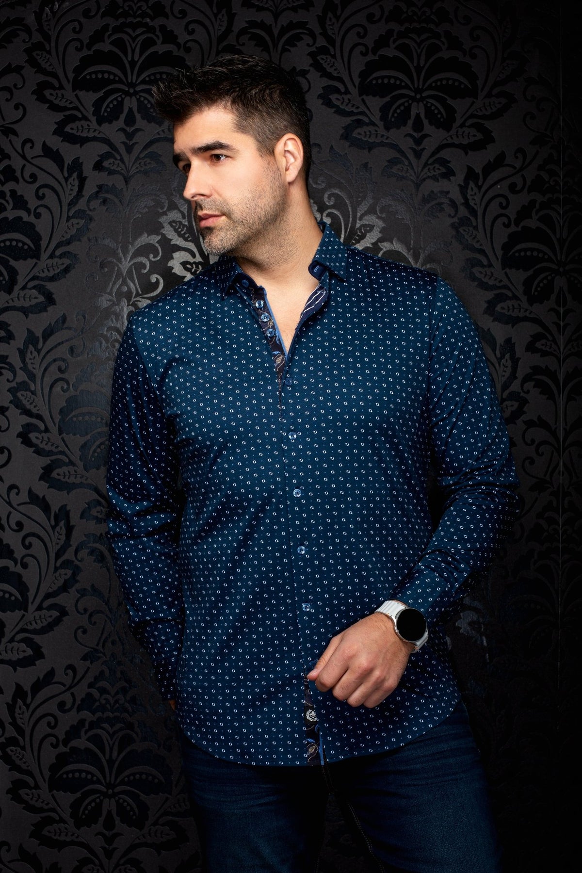 CHEMISE | PALERMO, Navy - AU NOIR