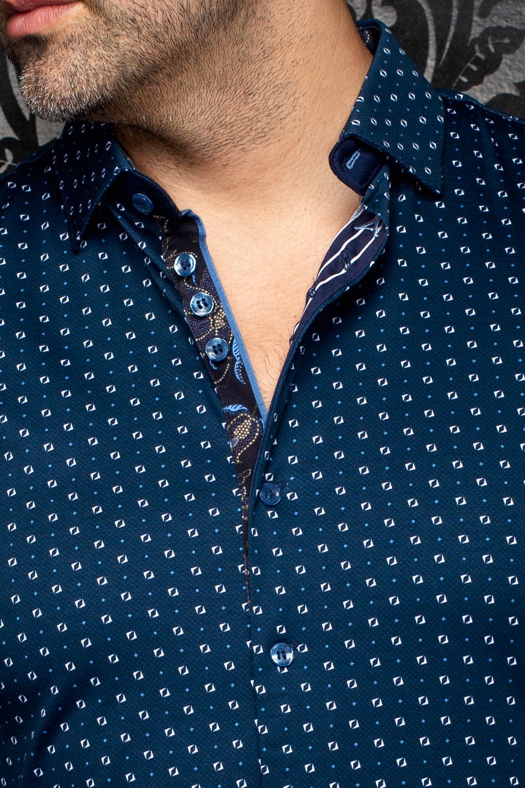 CHEMISE | PALERMO, Navy - AU NOIR