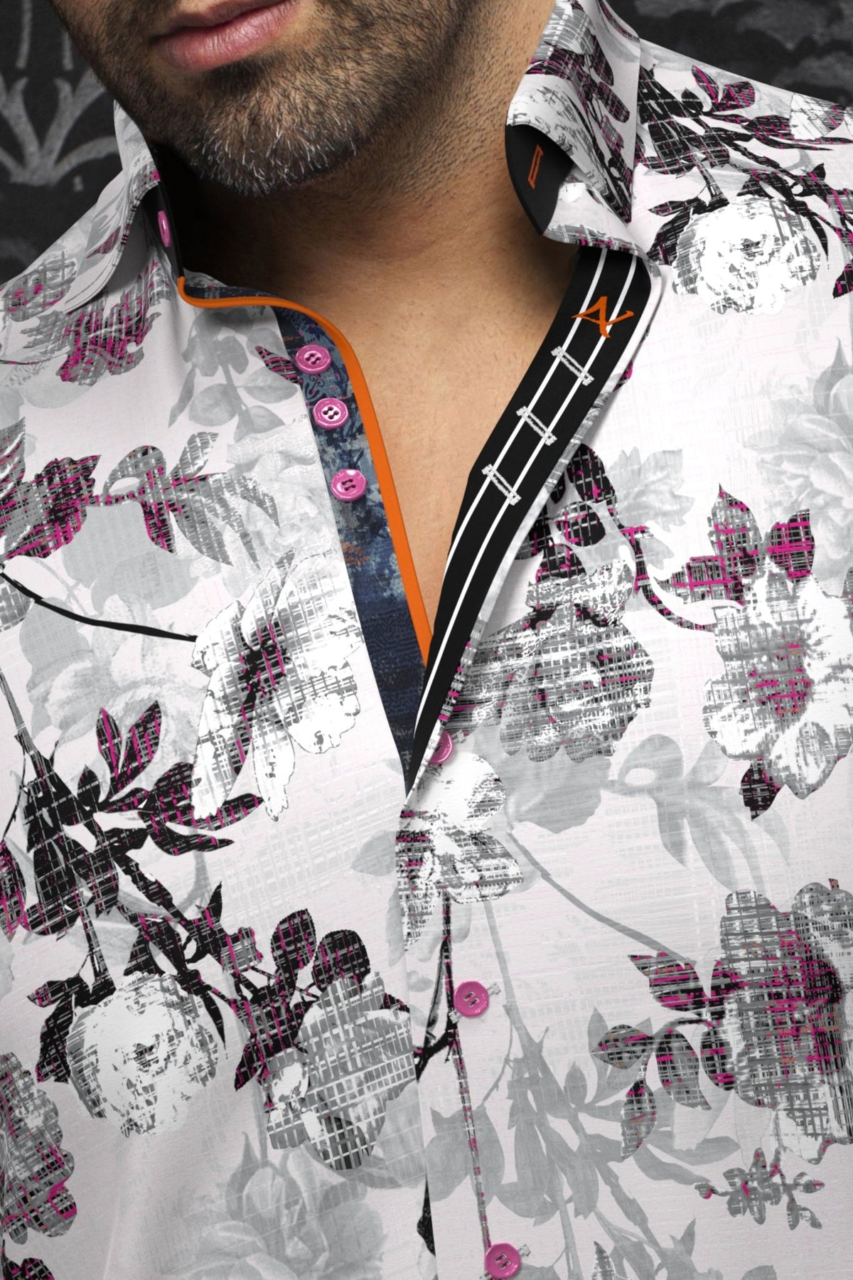 Camisa PEYLON, Blanco Rosa - AU NOIR