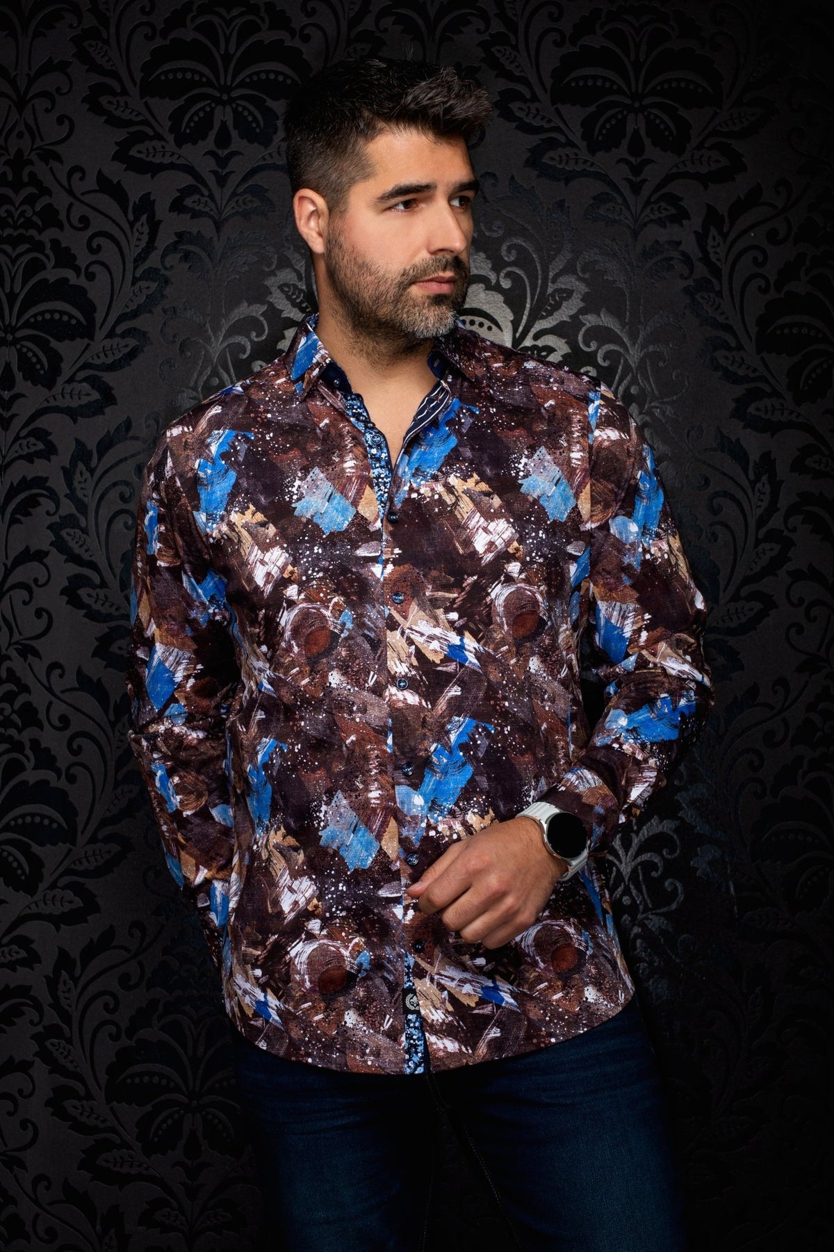 CHEMISE | POLLARO, Taupe - AU NOIR