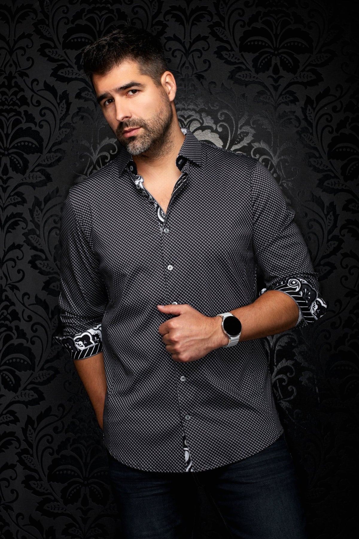 CHEMISE | SANLUCA, Black - AU NOIR