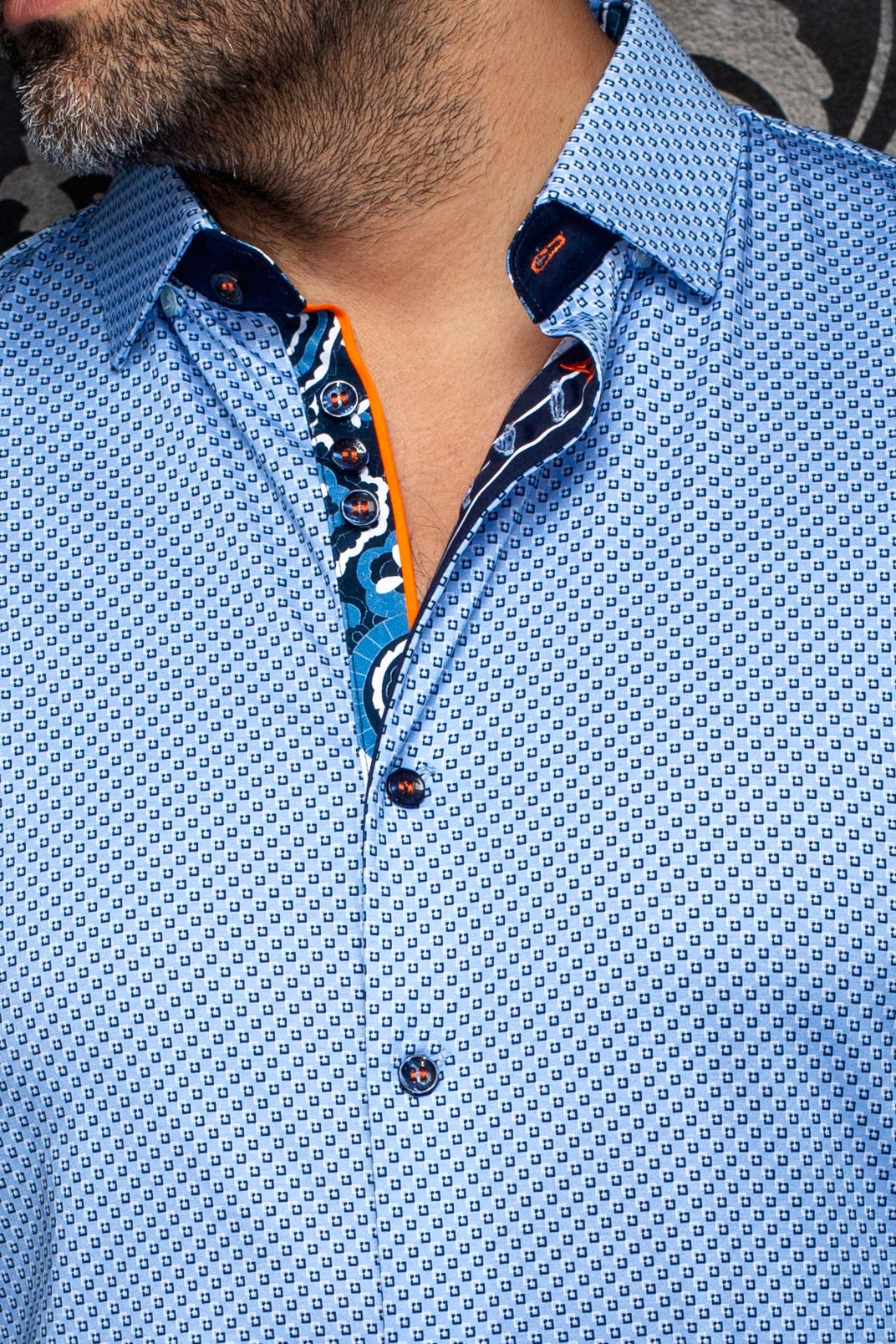 CHEMISE | SANLUCA, Light Blue - AU NOIR