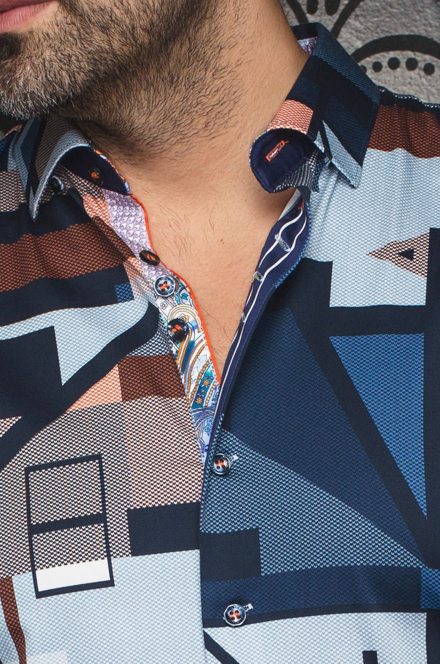 Camisa WAVERLY, azul marino - AU NOIR