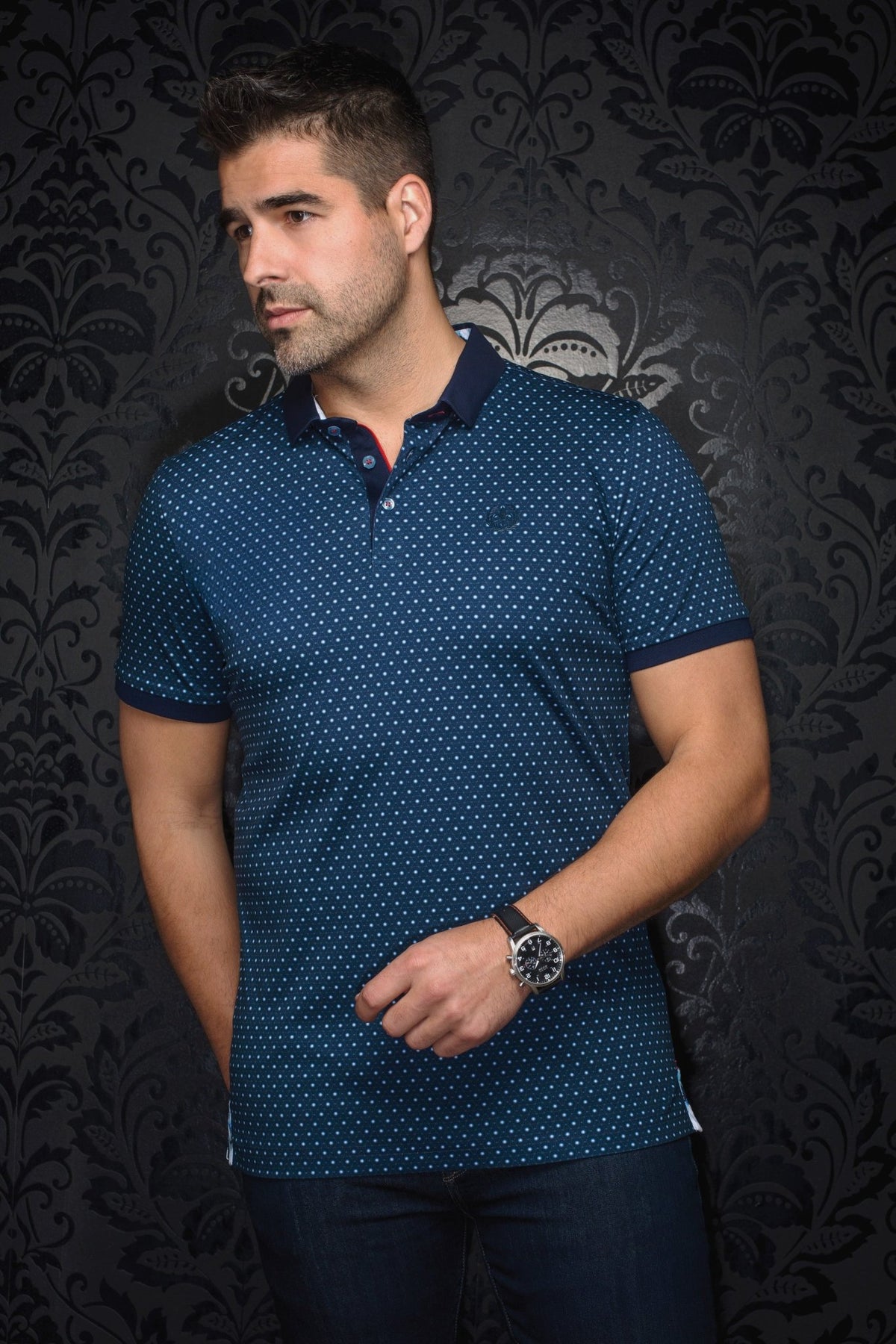 POLO | ASHER, azul marino - AU NOIR