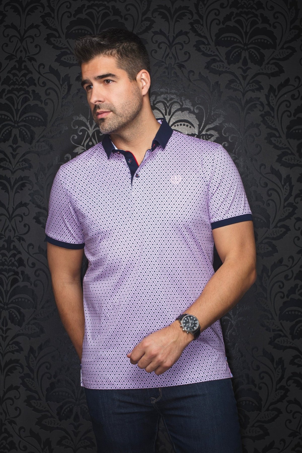 POLO | ASHER, Rosa - AU NOIR