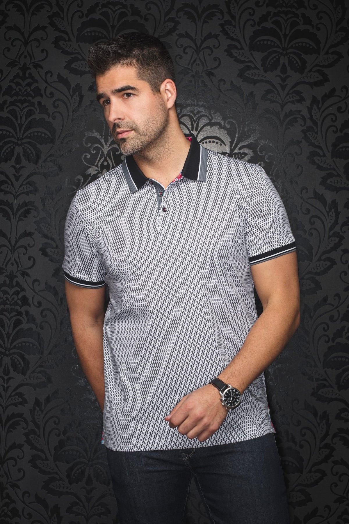POLO | BENZ, Blanco Negro - AU NOIR