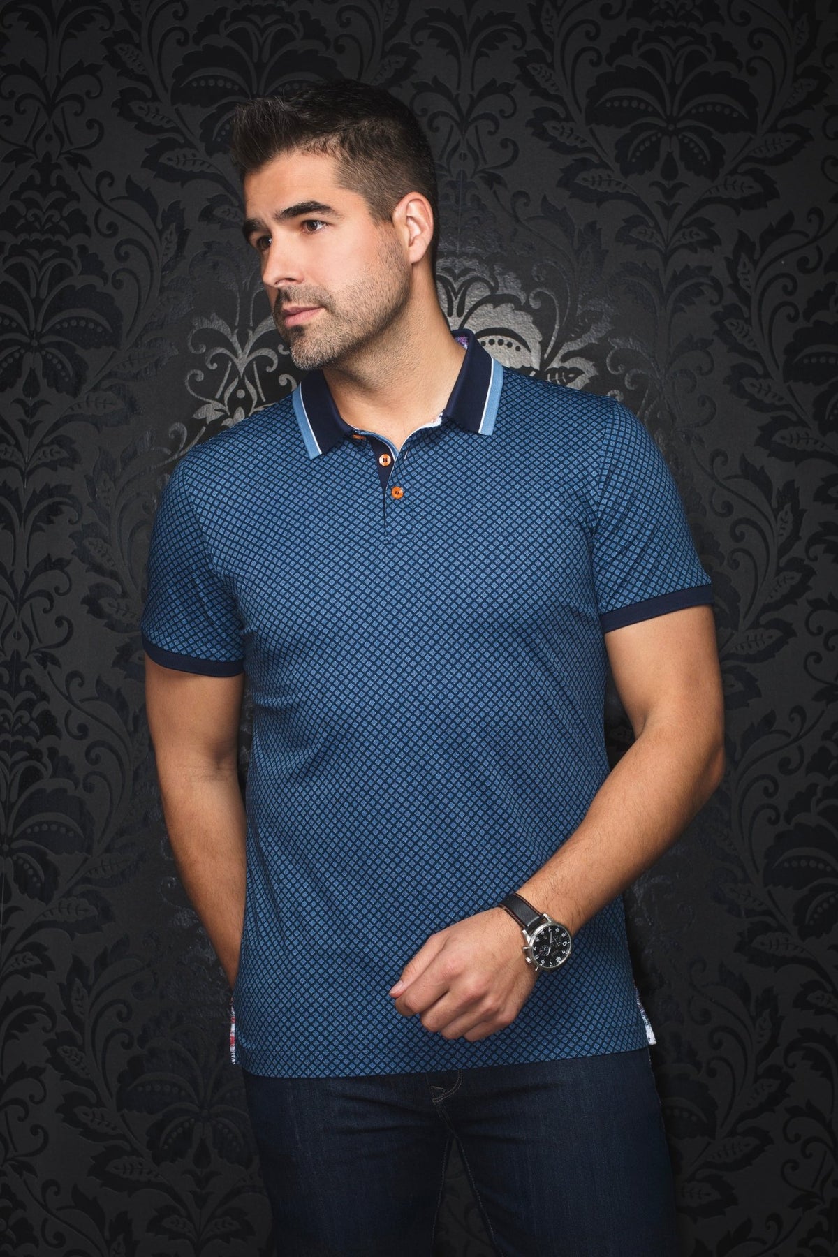 POLO | FAIRMONT, azul marino - AU NOIR