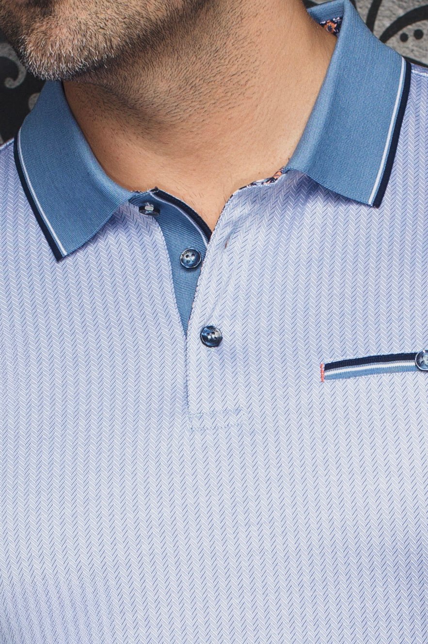 POLO | MAYBERRY, azul claro - AU NOIR