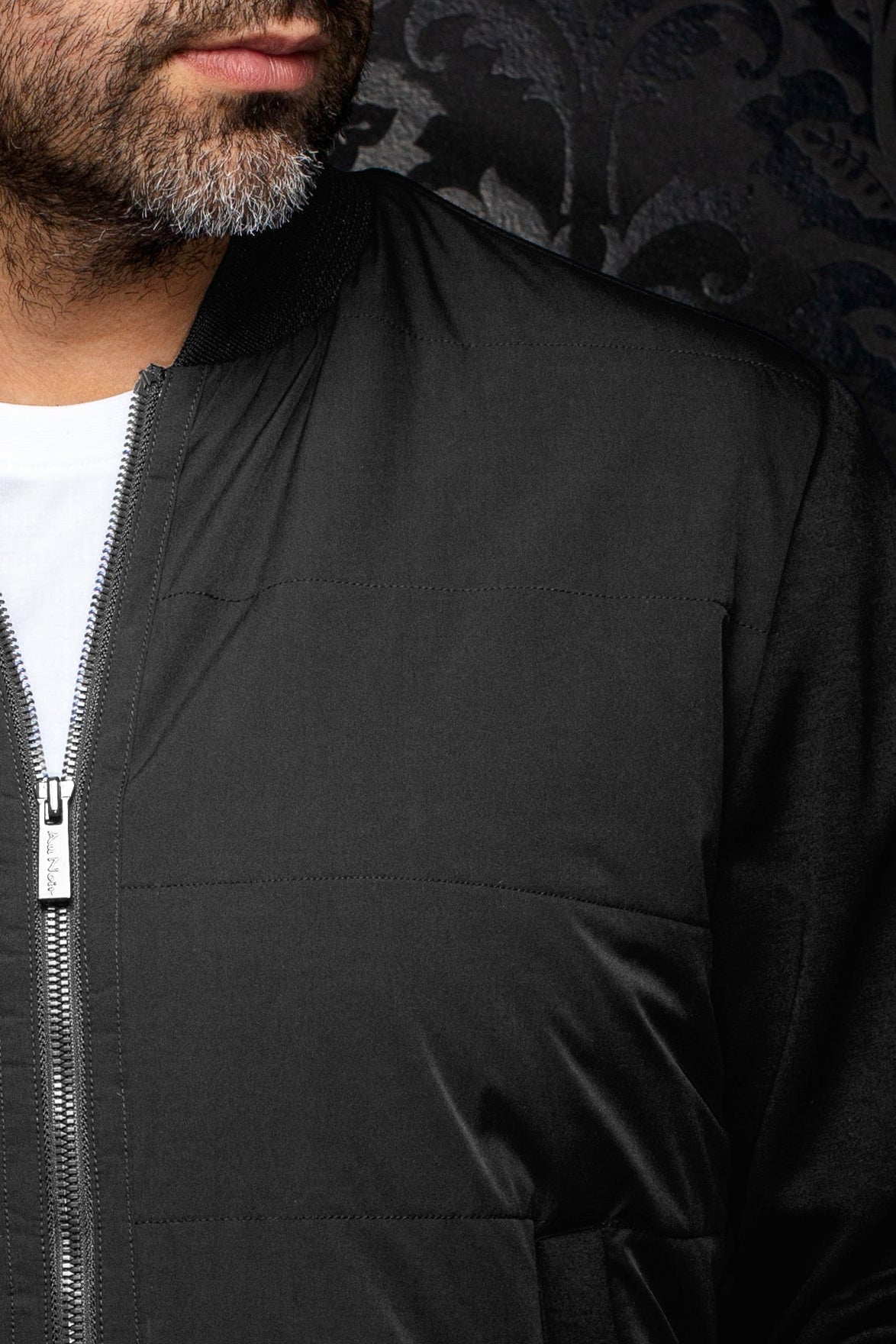 Veste Bomber | LAMBERT, Black - AU NOIR