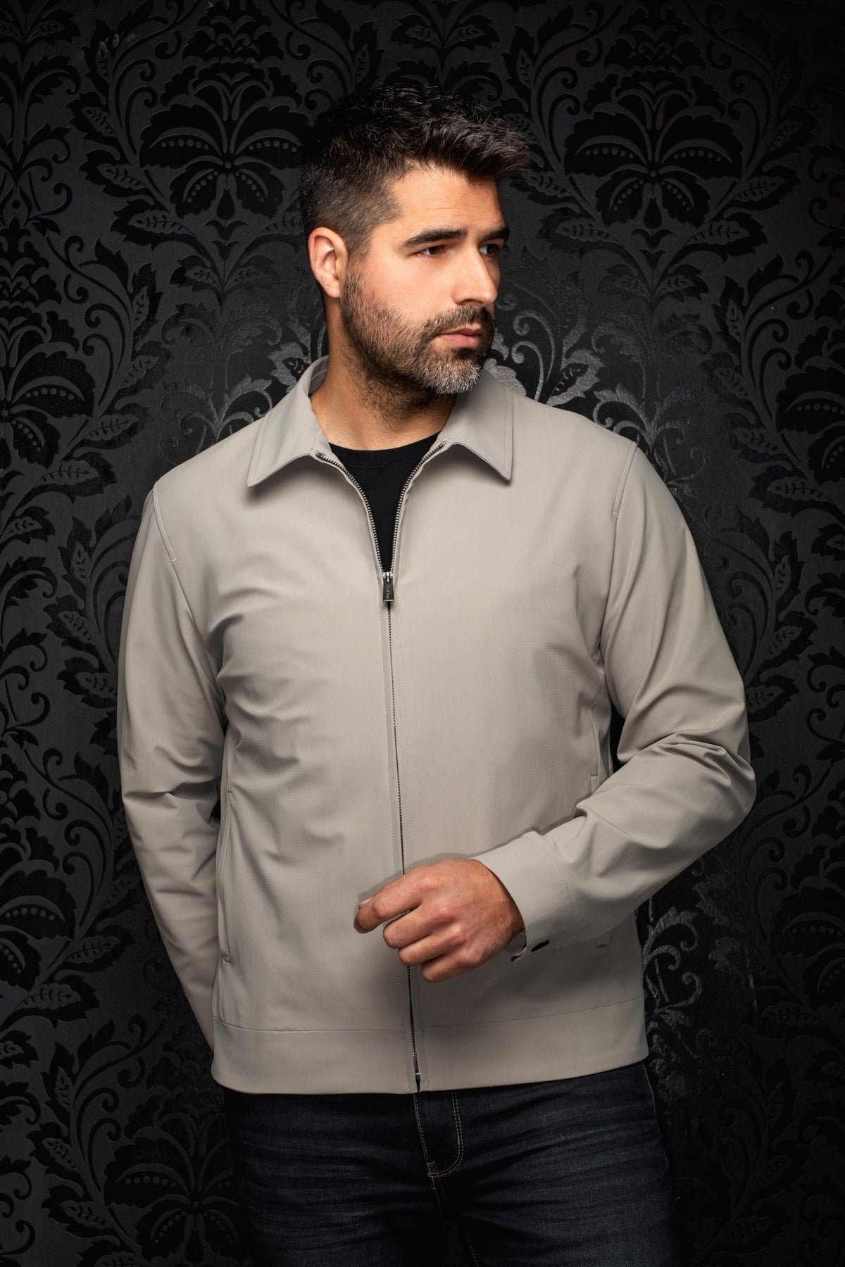 Veste Bomber | LIMAO-VETTEL, Khaki - AU NOIR