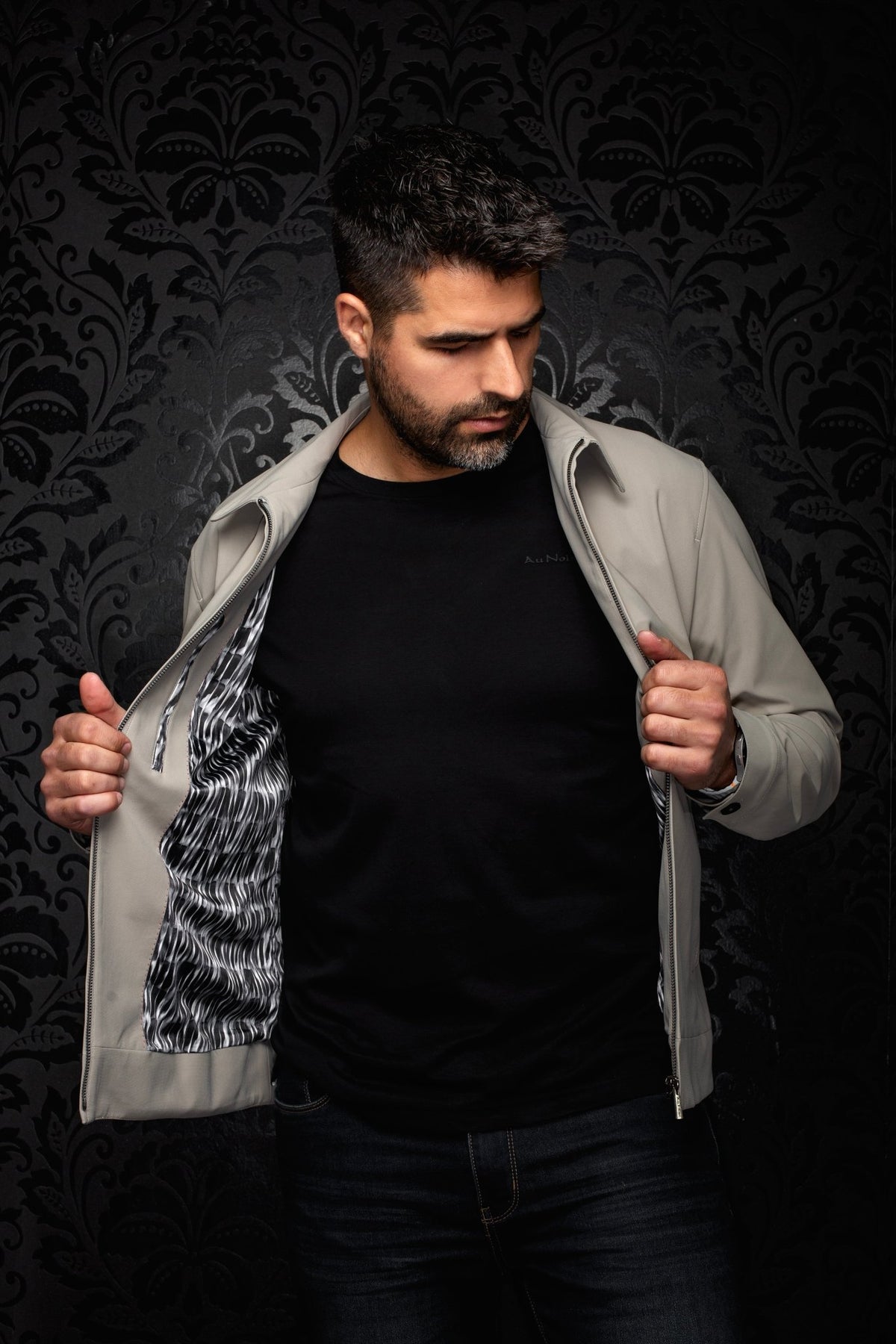 Veste Bomber | LIMAO-VETTEL, Khaki - AU NOIR