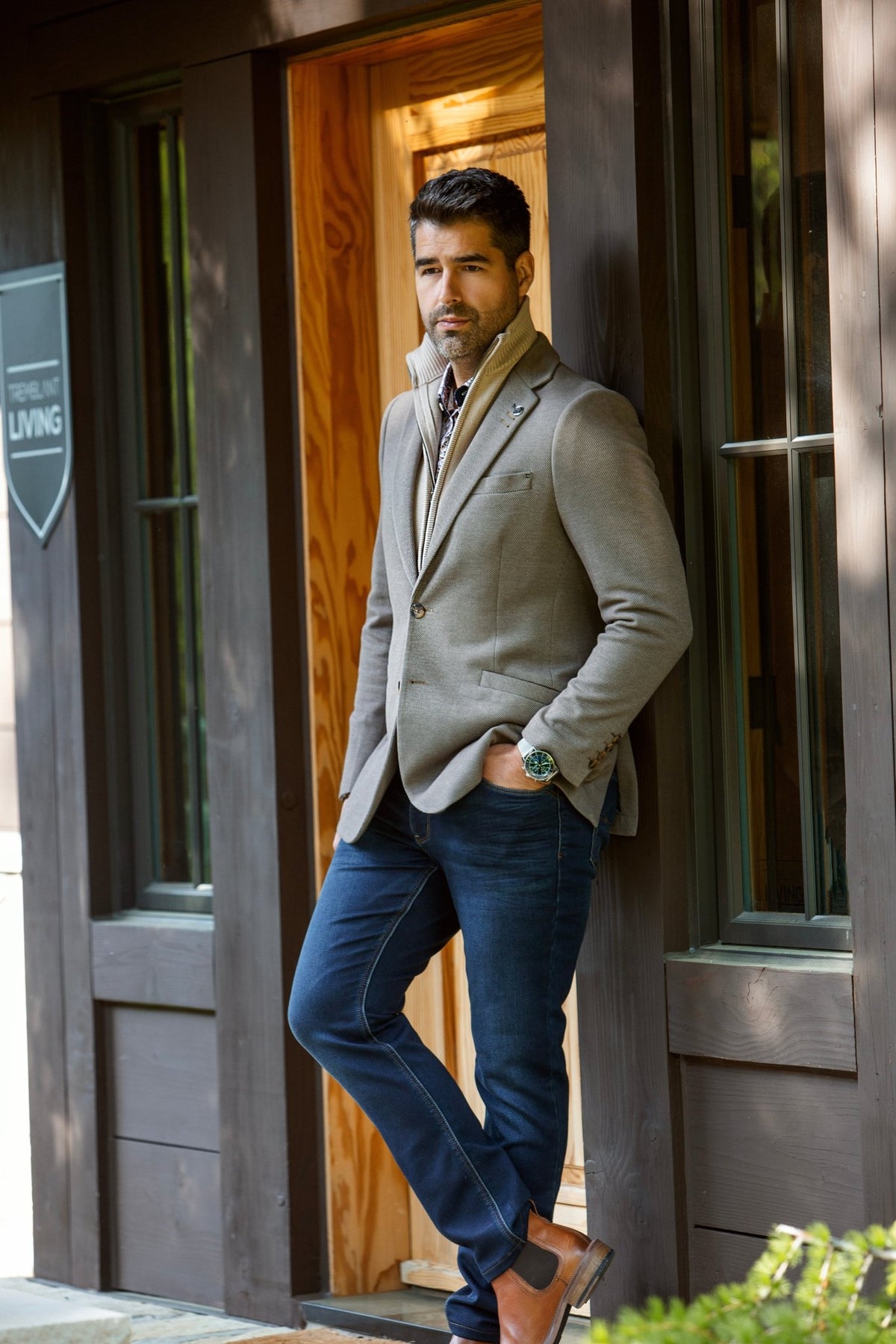 VESTON | FOCAL-MOCK, Taupe - AU NOIR