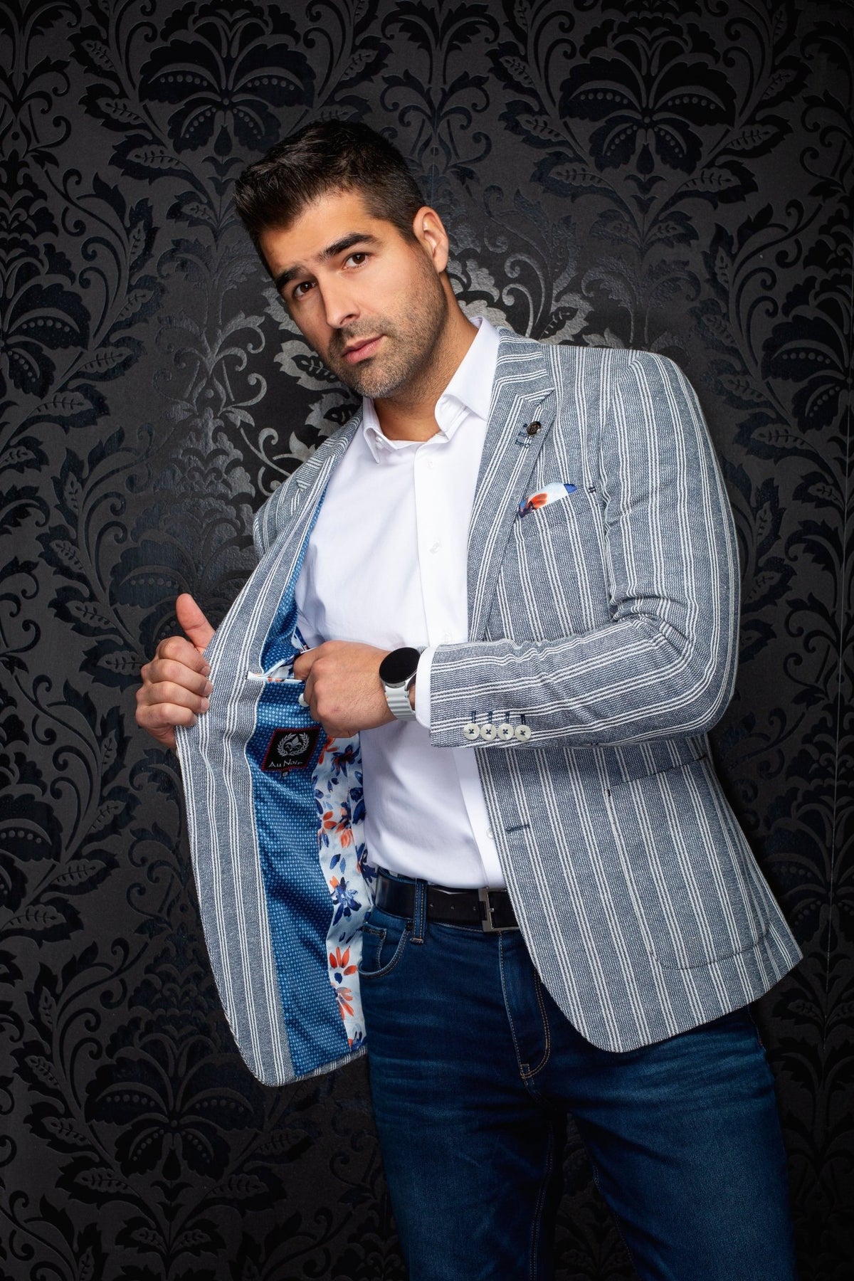 Blazer REMY, Blue - AU NOIR