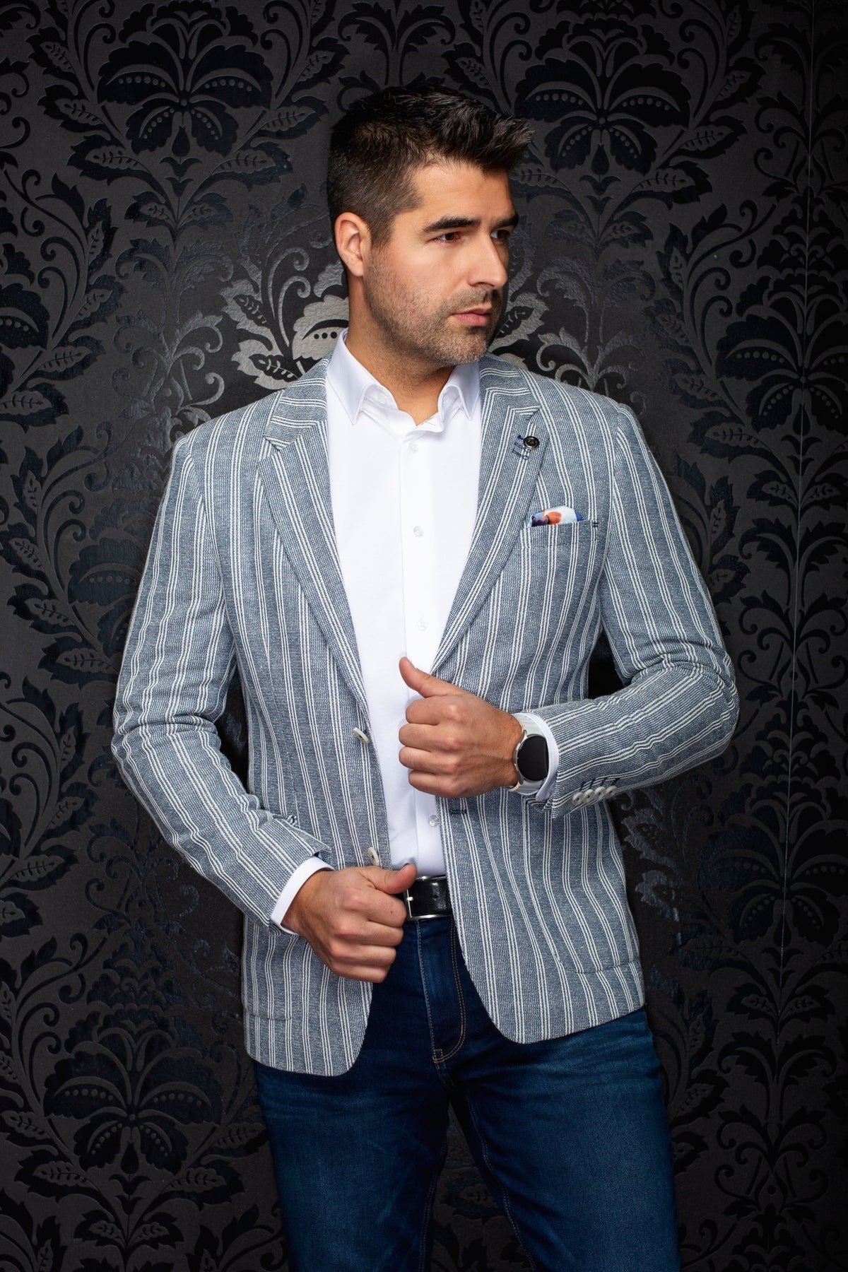 Blazer REMY, Blue - AU NOIR