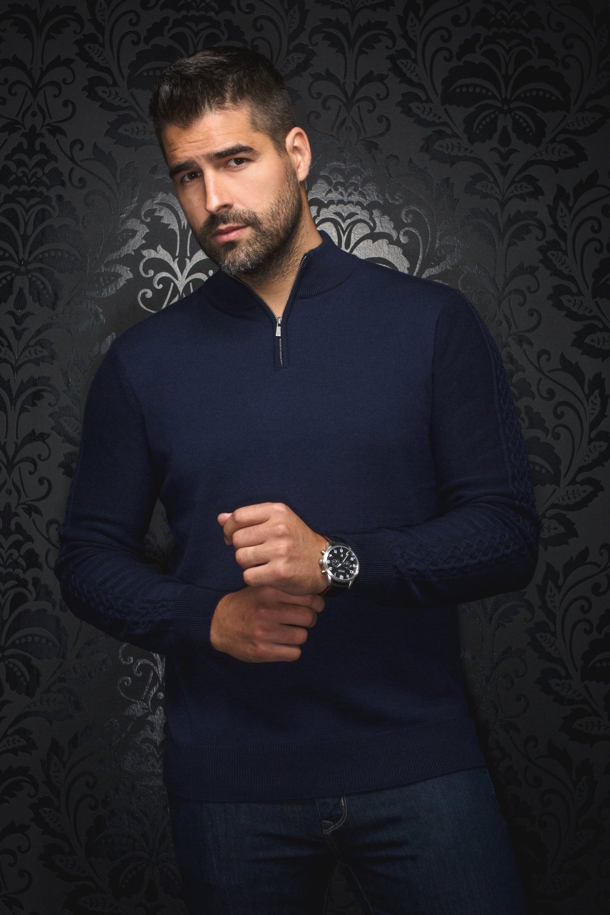 JERSEY DE LANA MERINO | MESTA, azul marino - AU NOIR